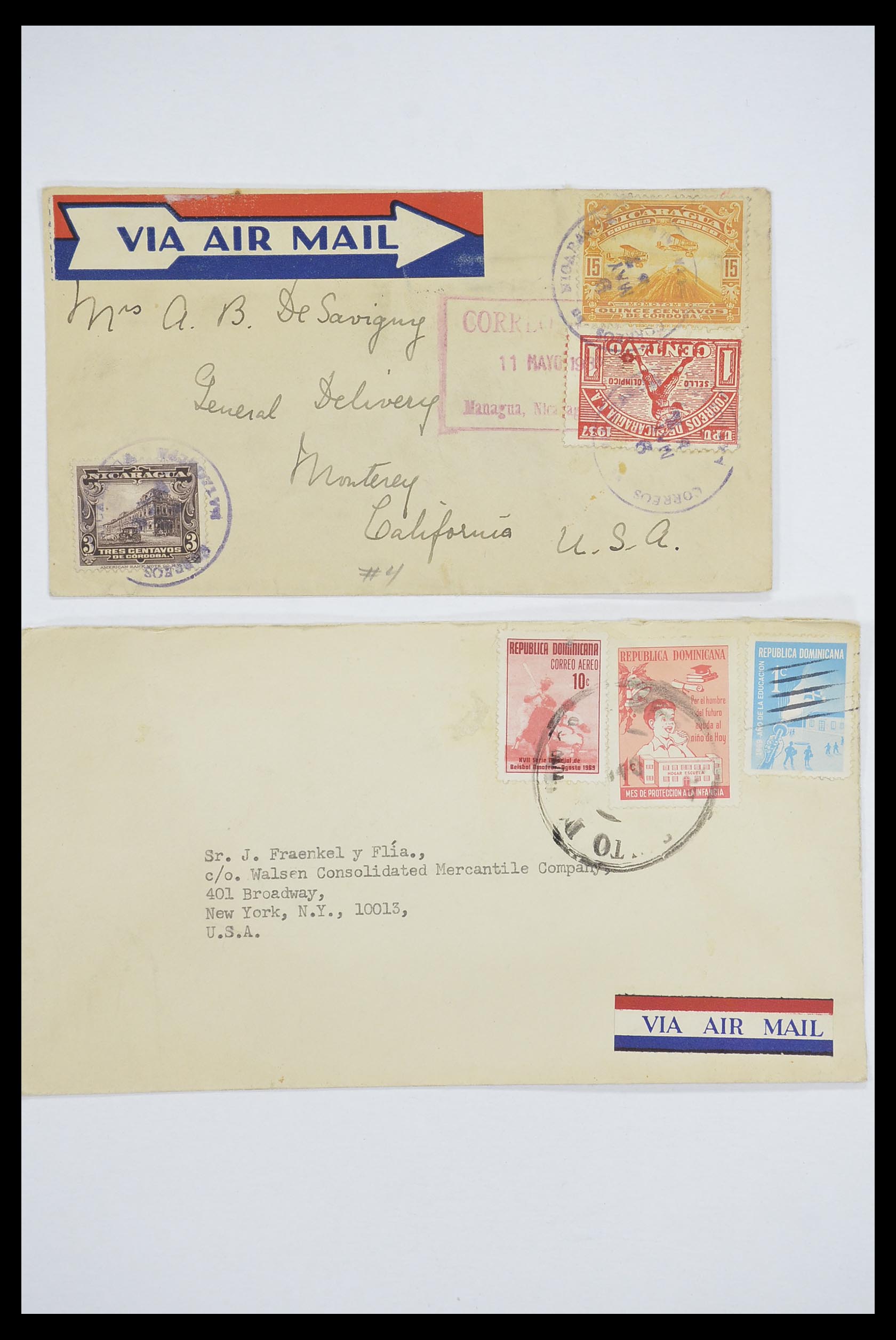 33667 014 - Postzegelverzameling 33667 Honkbal op brief 1918-1988.