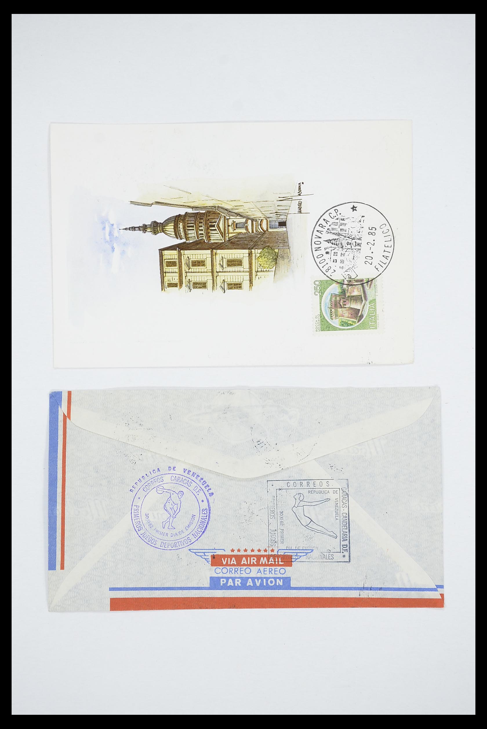 33667 045 - Postzegelverzameling 33667 Honkbal op brief 1918-1988.