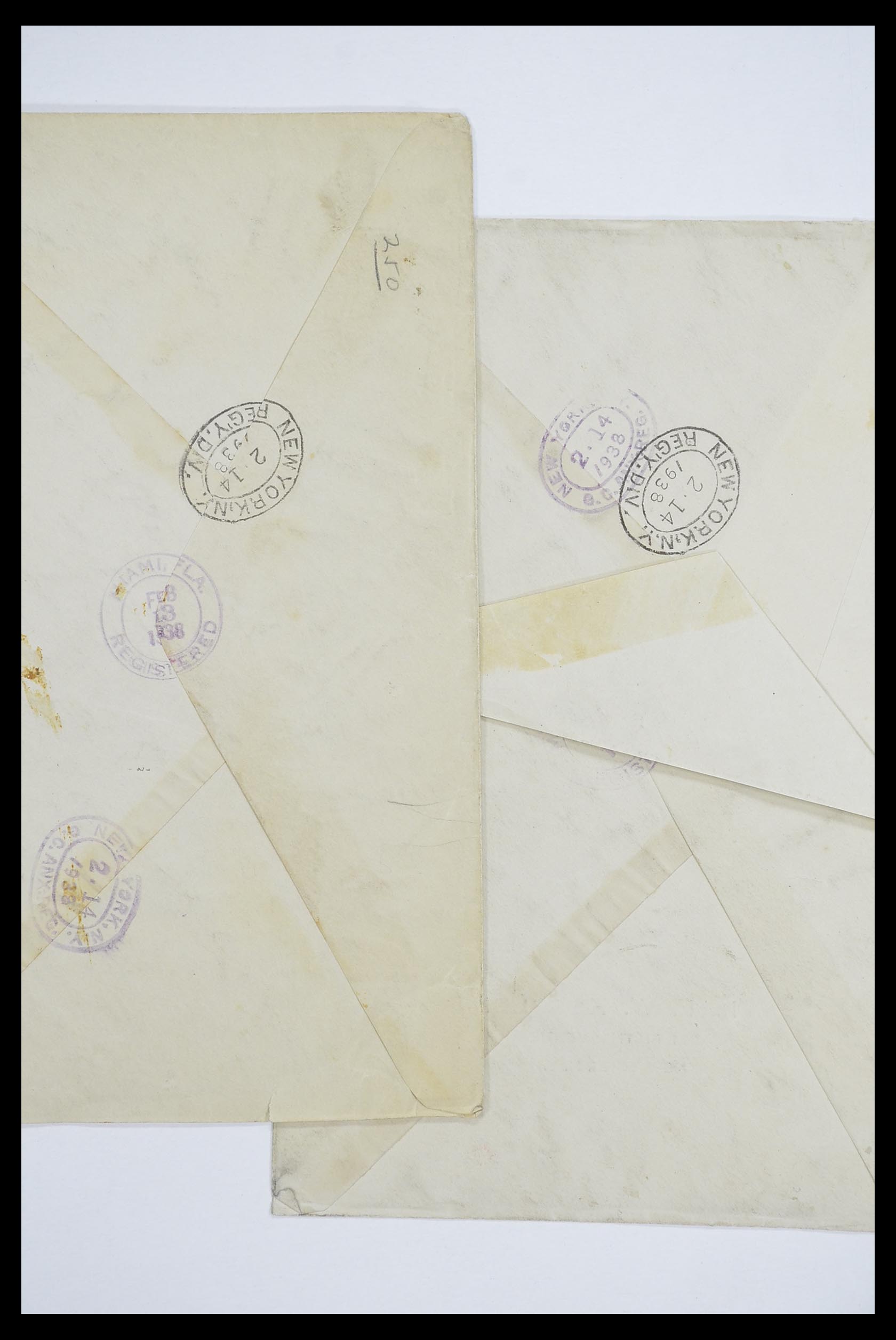 33667 055 - Postzegelverzameling 33667 Honkbal op brief 1918-1988.