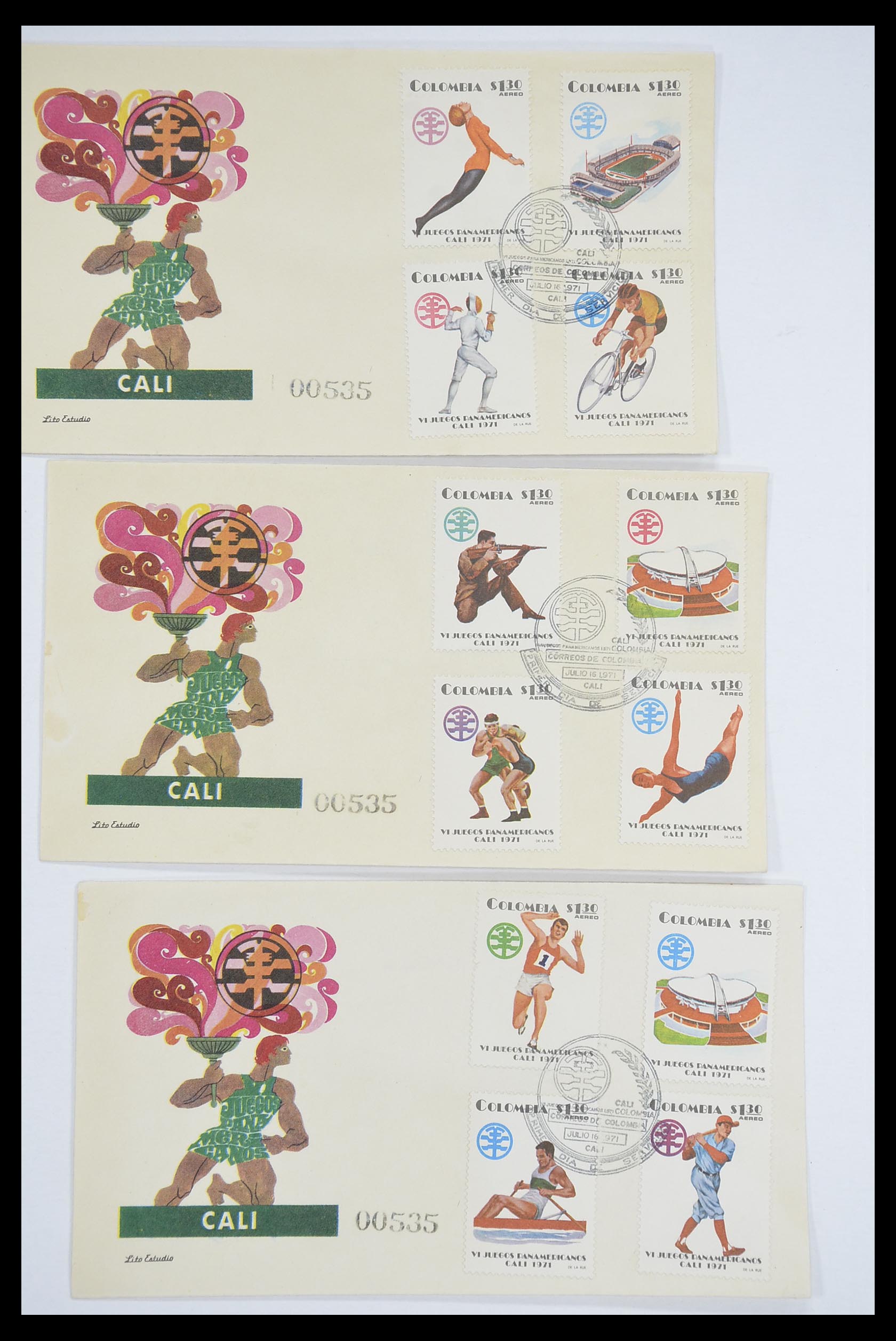 33667 083 - Postzegelverzameling 33667 Honkbal op brief 1918-1988.