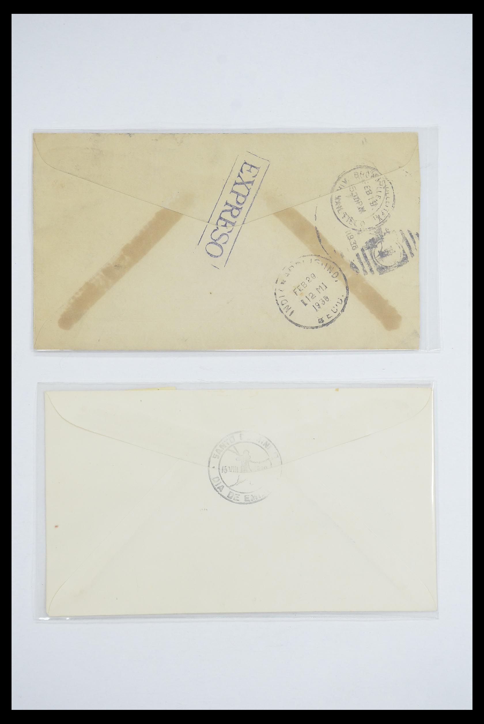 33667 089 - Postzegelverzameling 33667 Honkbal op brief 1918-1988.