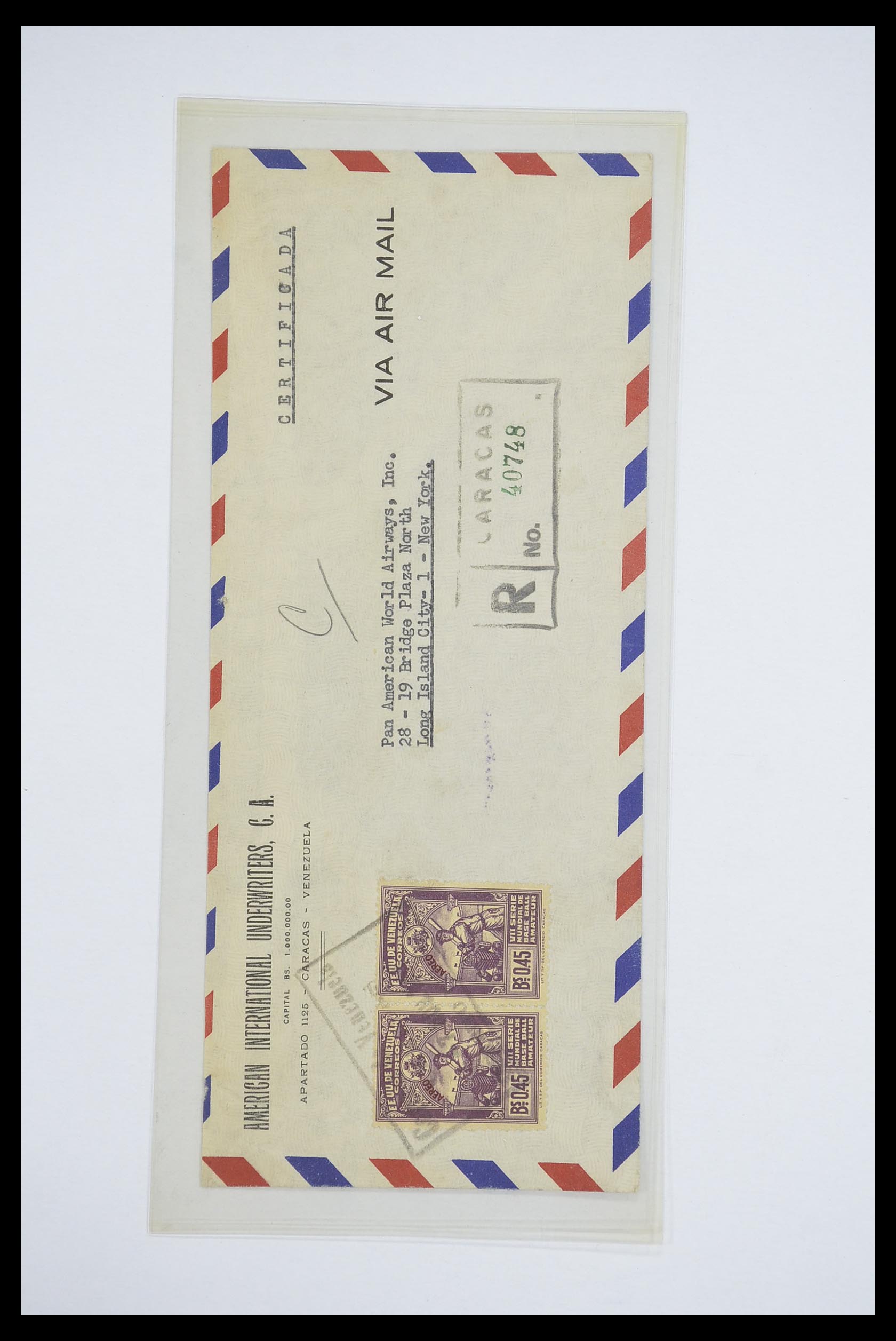 33667 116 - Postzegelverzameling 33667 Honkbal op brief 1918-1988.