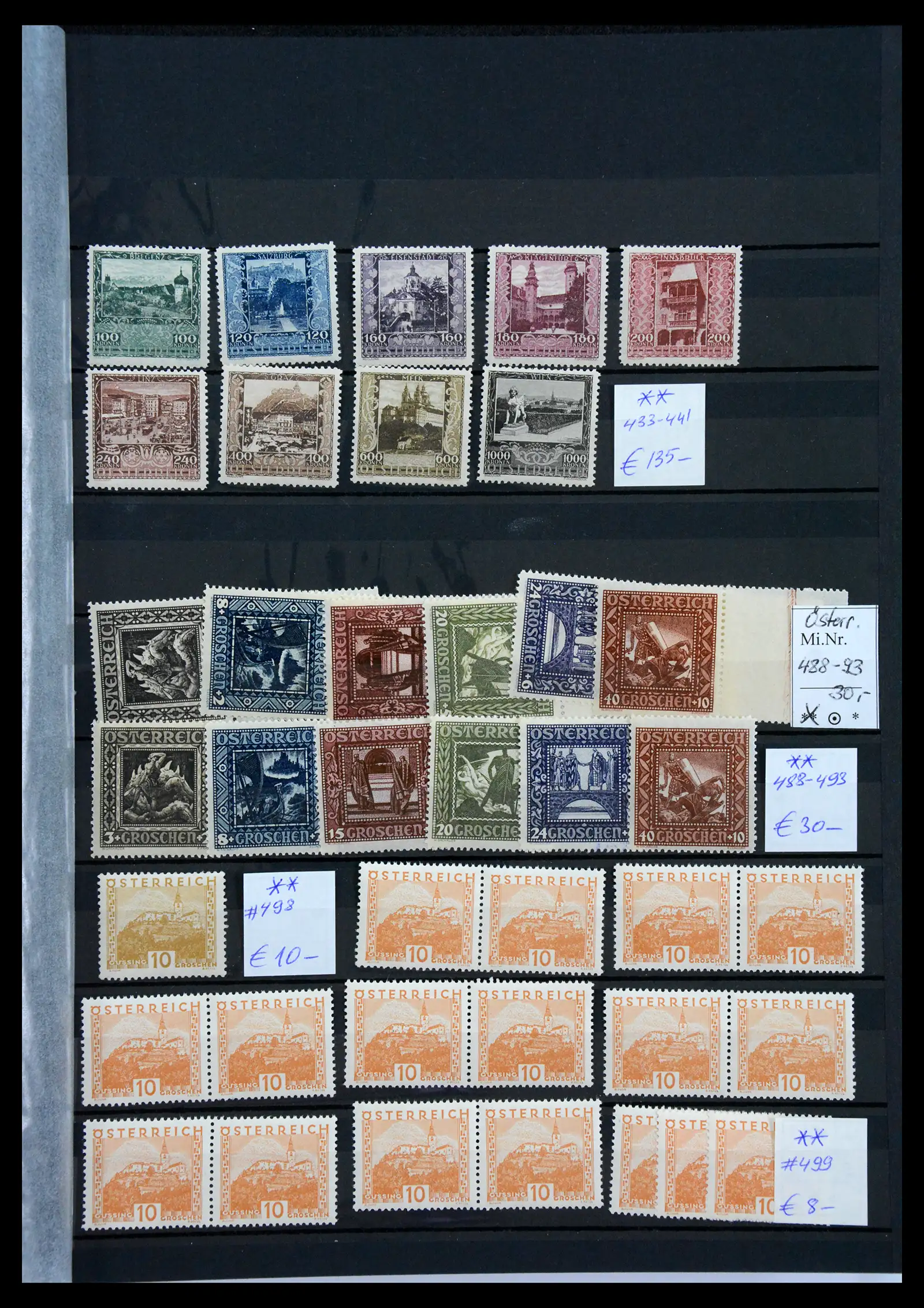 33668 0001 - Stamp collection 33668 Austria 1923-1957.