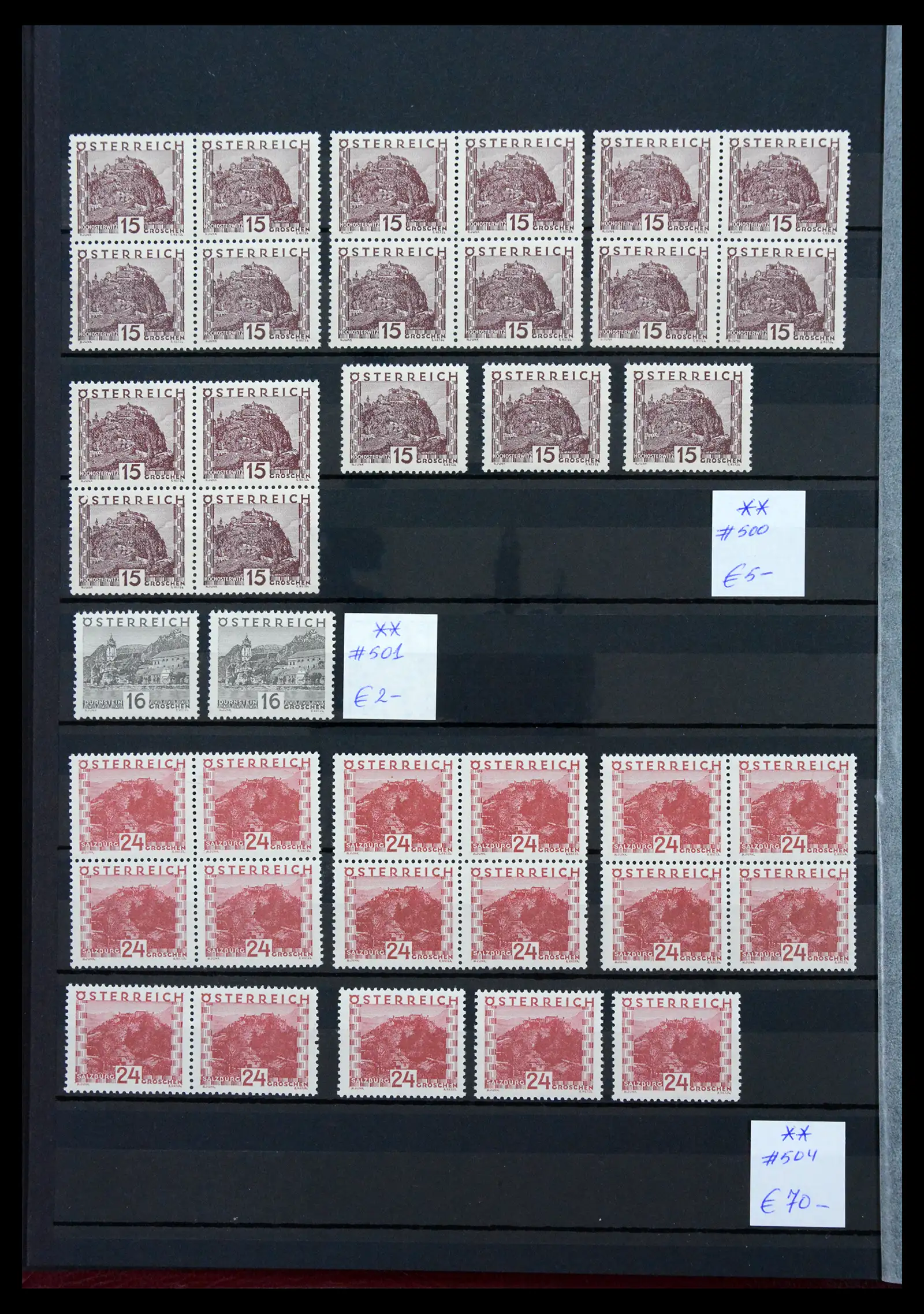 33668 0002 - Stamp collection 33668 Austria 1923-1957.