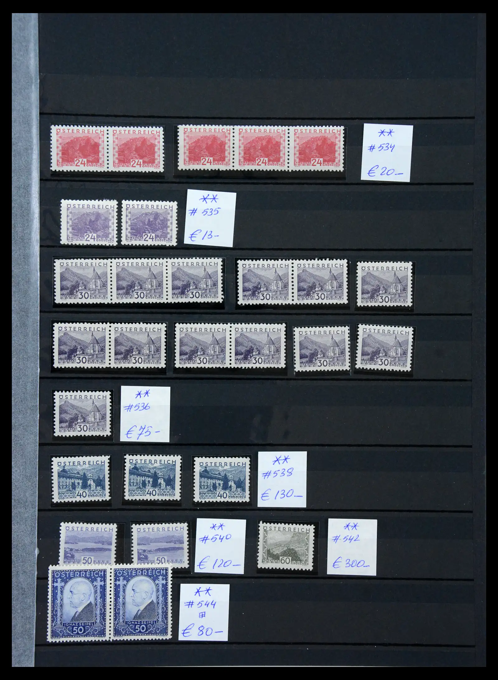 33668 0003 - Stamp collection 33668 Austria 1923-1957.