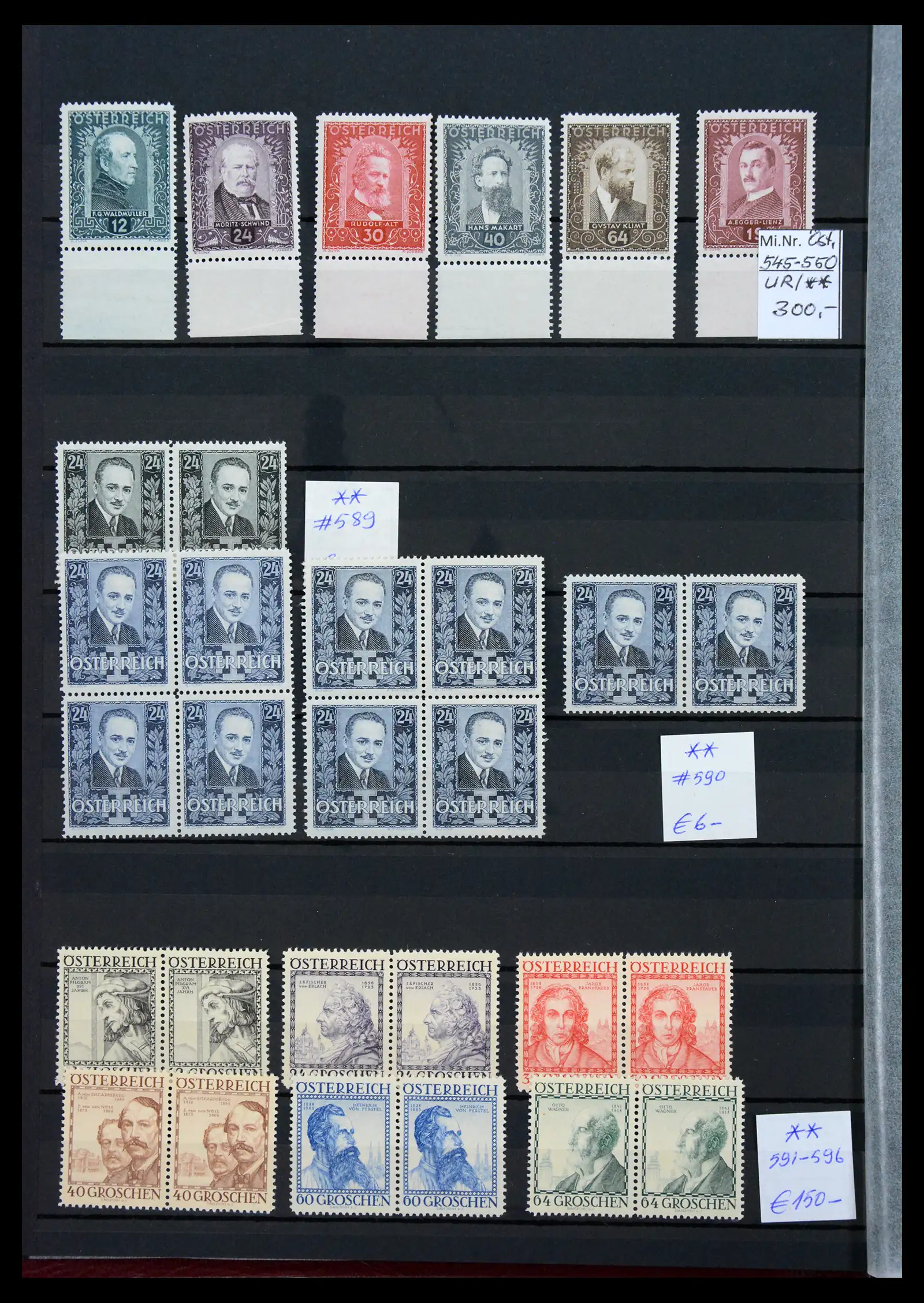 33668 0004 - Stamp collection 33668 Austria 1923-1957.