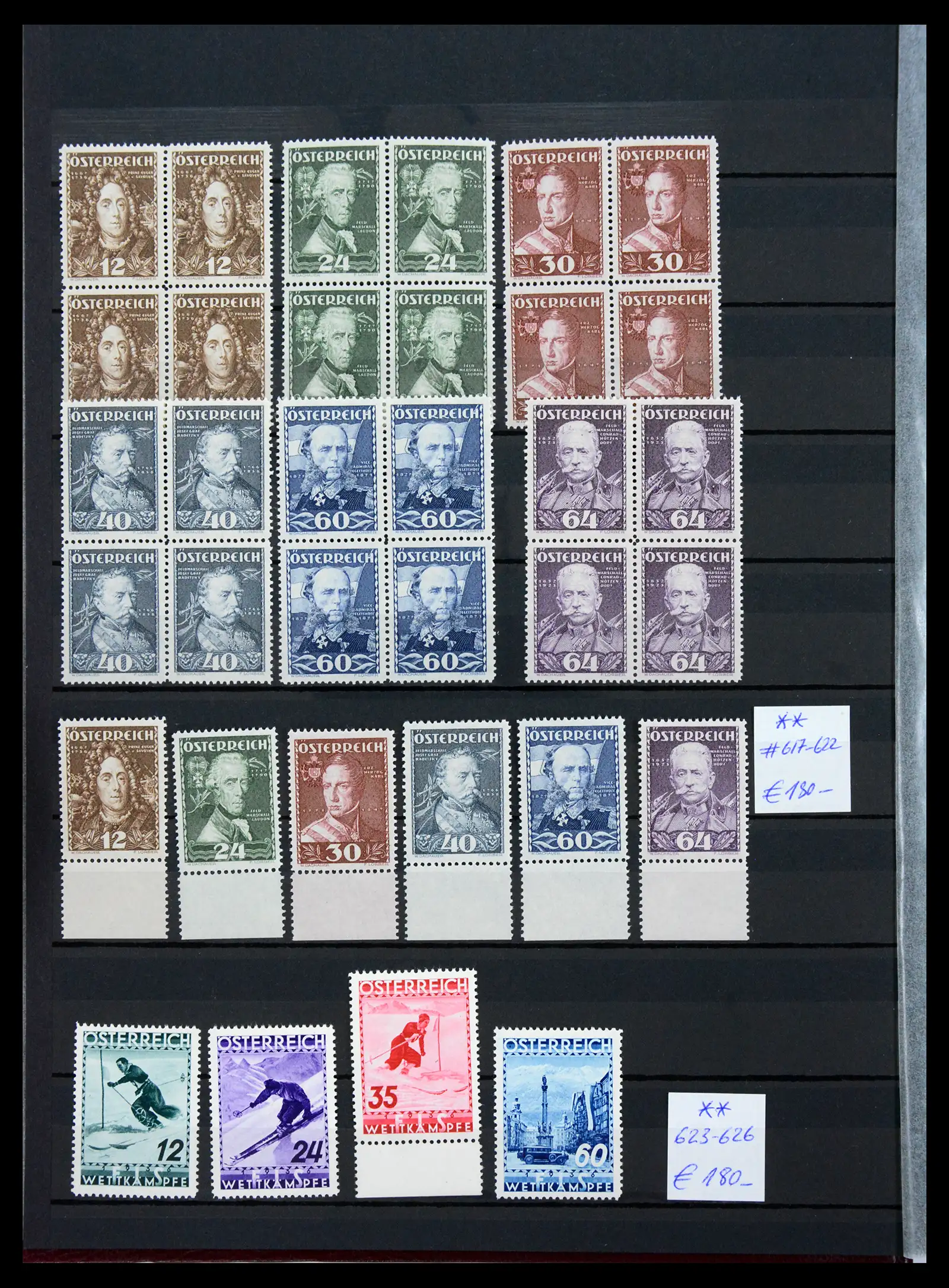 33668 0006 - Stamp collection 33668 Austria 1923-1957.