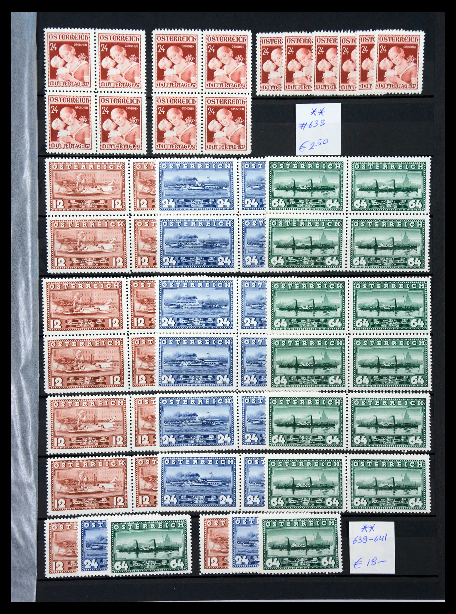 33668 0009 - Stamp collection 33668 Austria 1923-1957.