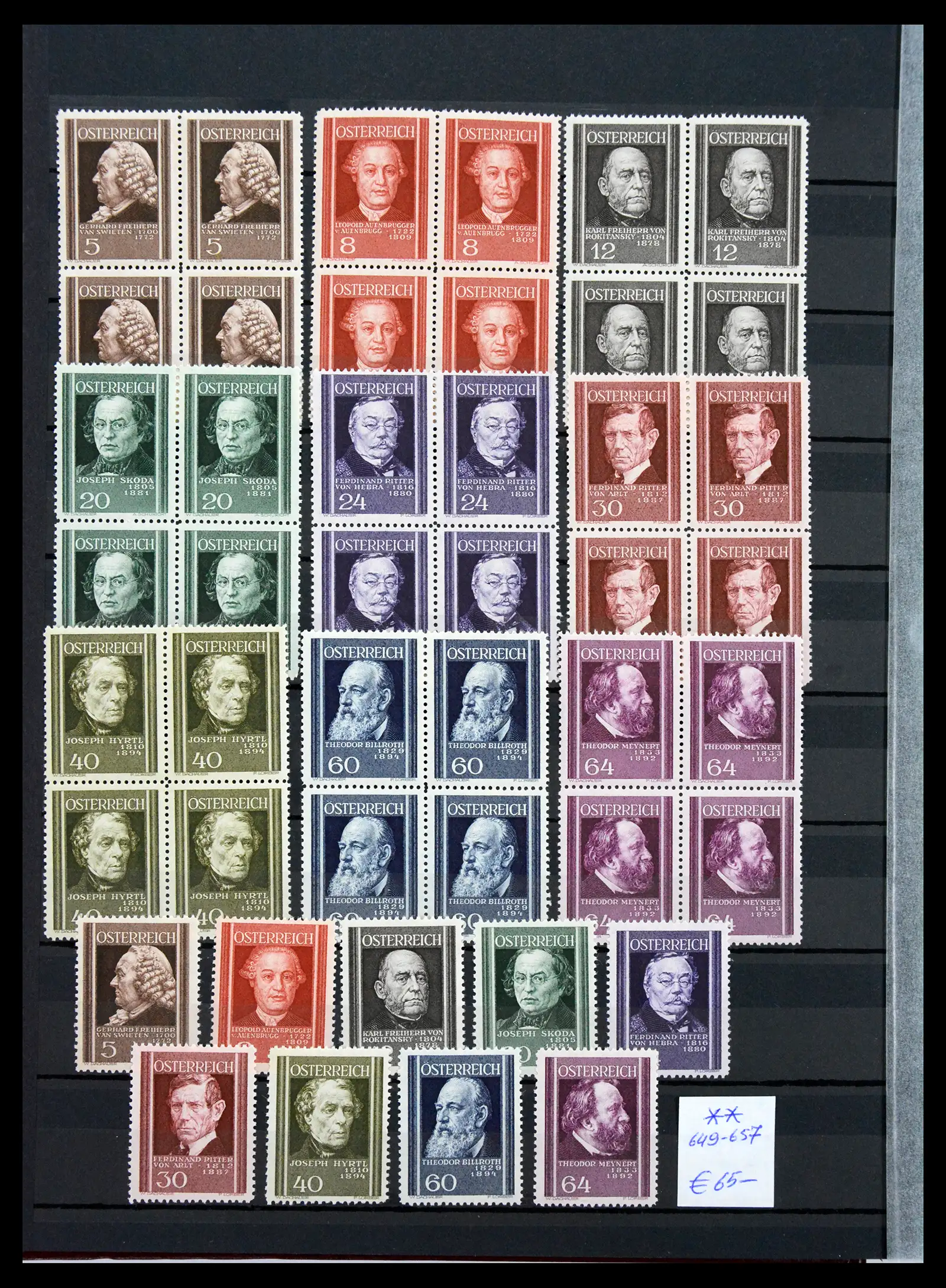 33668 0012 - Stamp collection 33668 Austria 1923-1957.