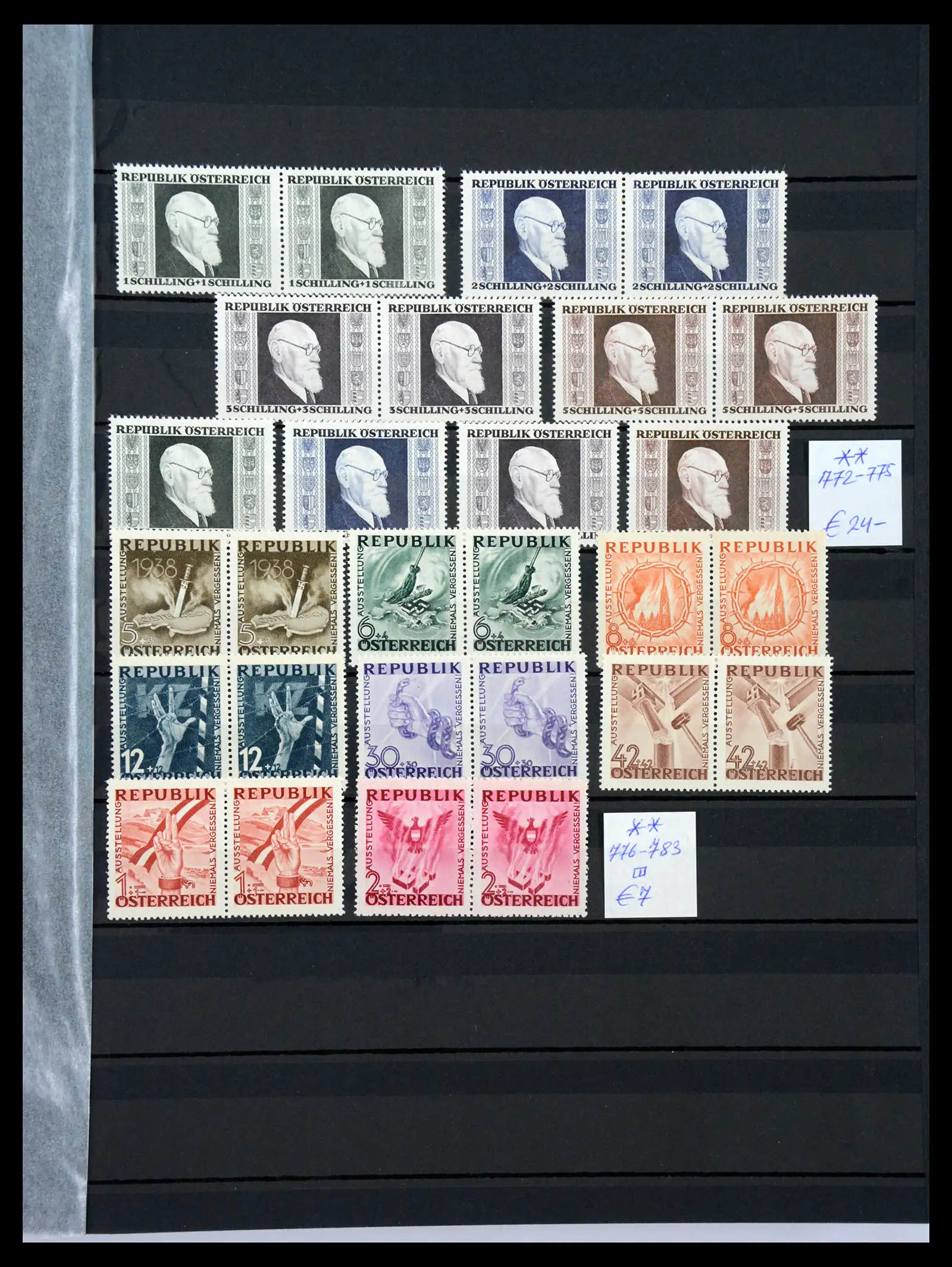 33668 0013 - Stamp collection 33668 Austria 1923-1957.
