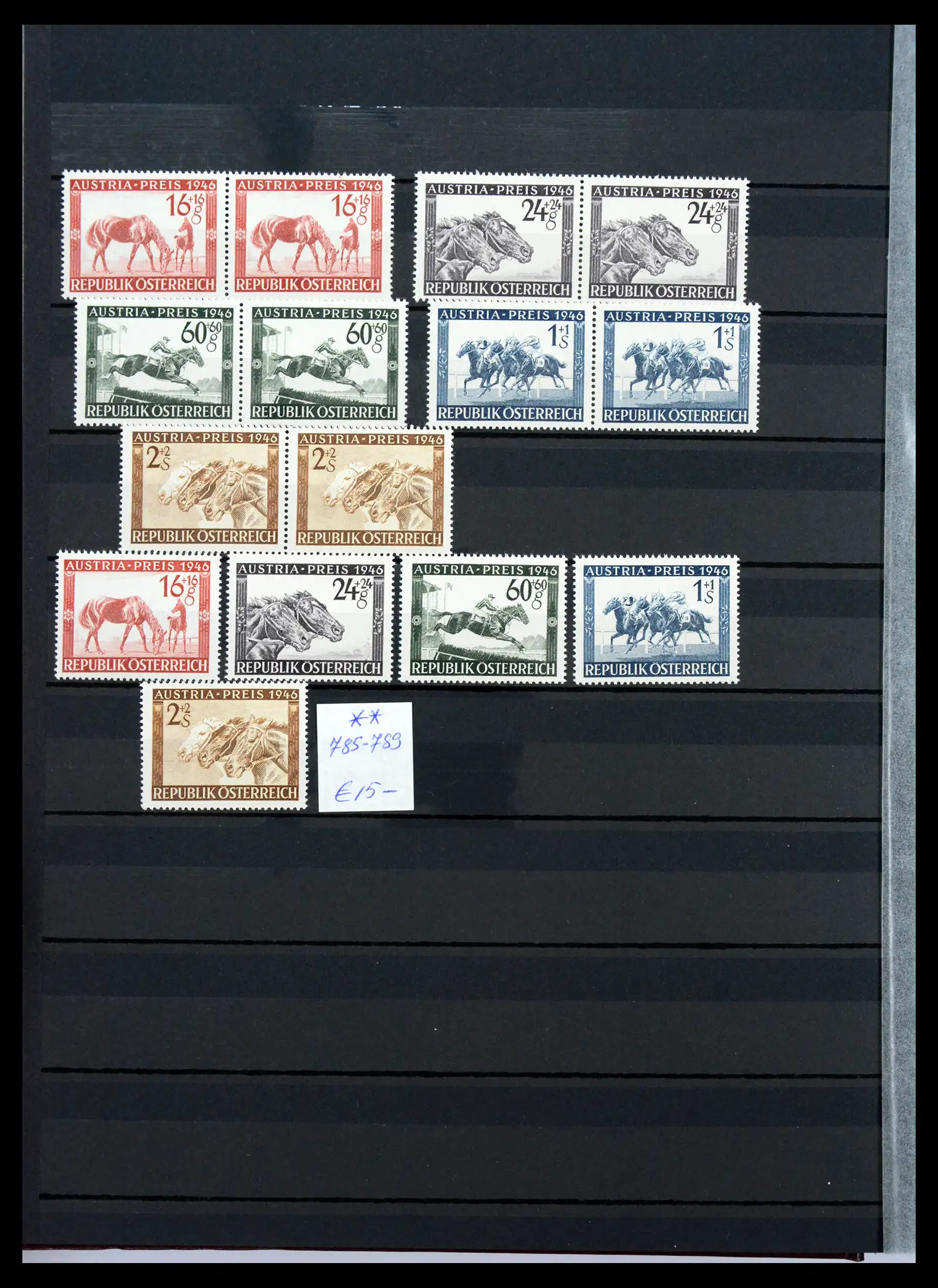 33668 0014 - Stamp collection 33668 Austria 1923-1957.
