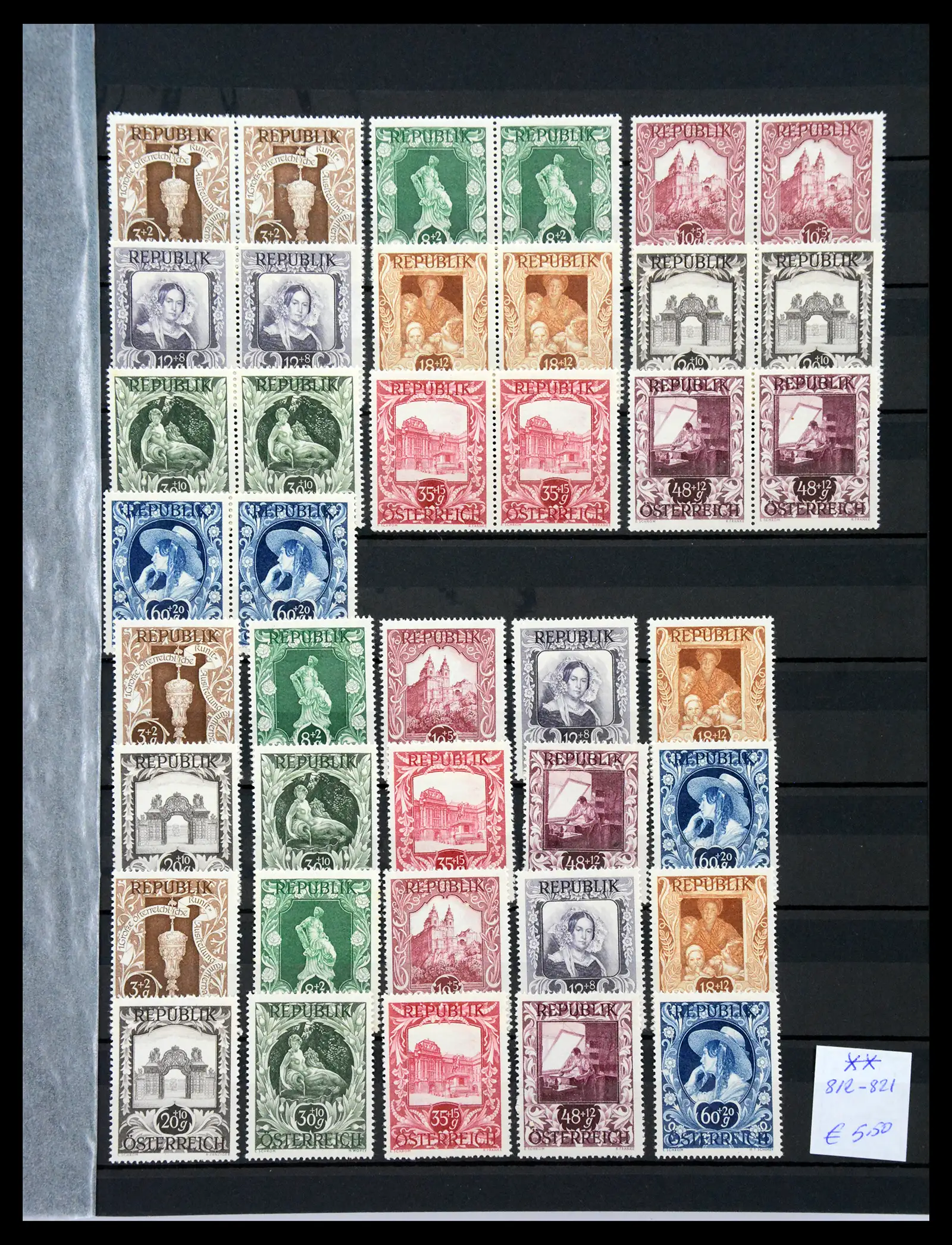 33668 0017 - Stamp collection 33668 Austria 1923-1957.