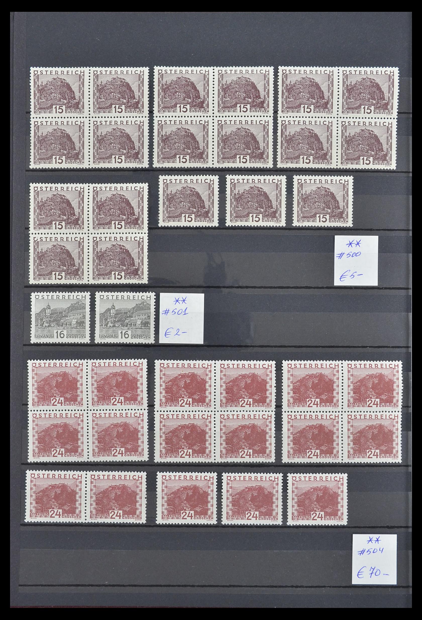 33668 002 - Stamp collection 33668 Austria 1923-1957.