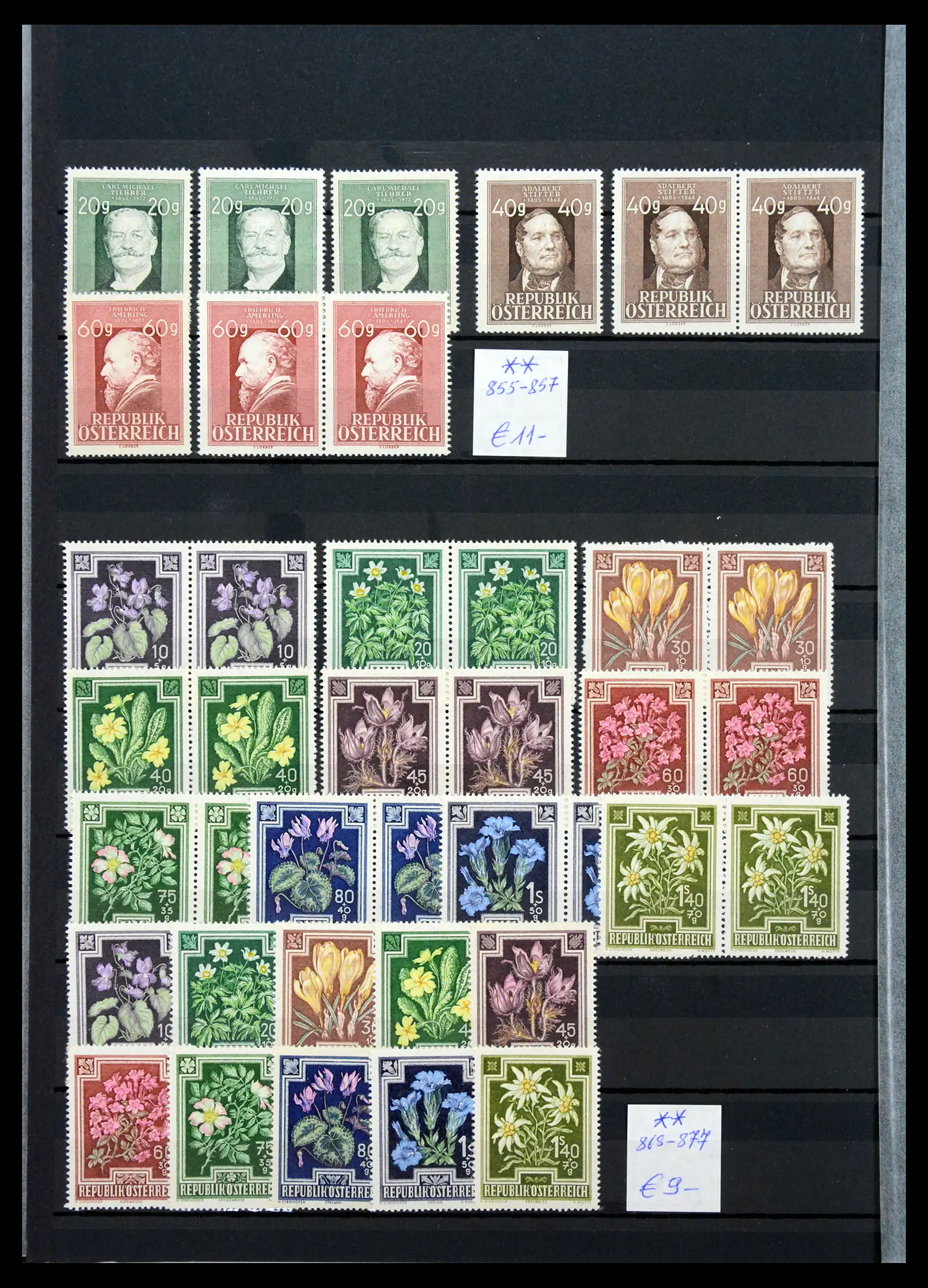 33668 0020 - Stamp collection 33668 Austria 1923-1957.