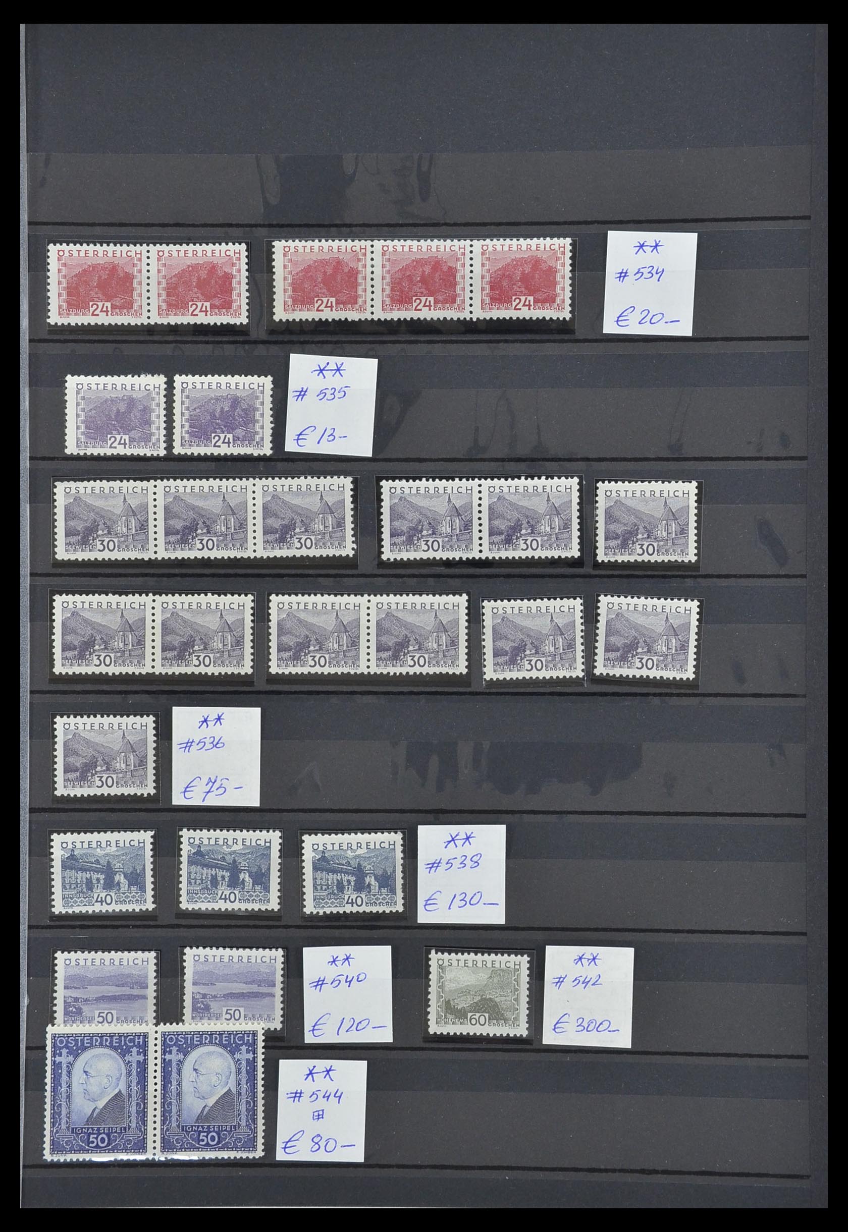 33668 003 - Postzegelverzameling 33668 Oostenrijk 1923-1957.