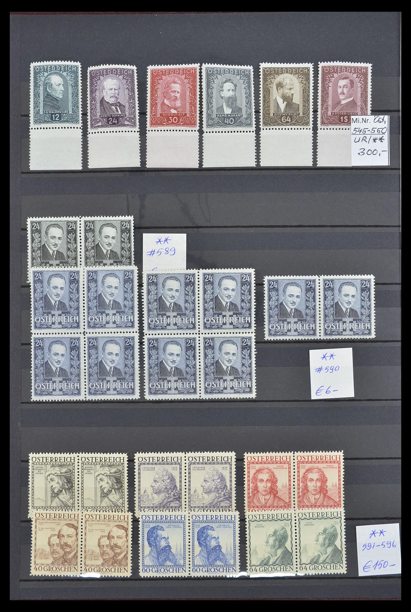 33668 004 - Postzegelverzameling 33668 Oostenrijk 1923-1957.