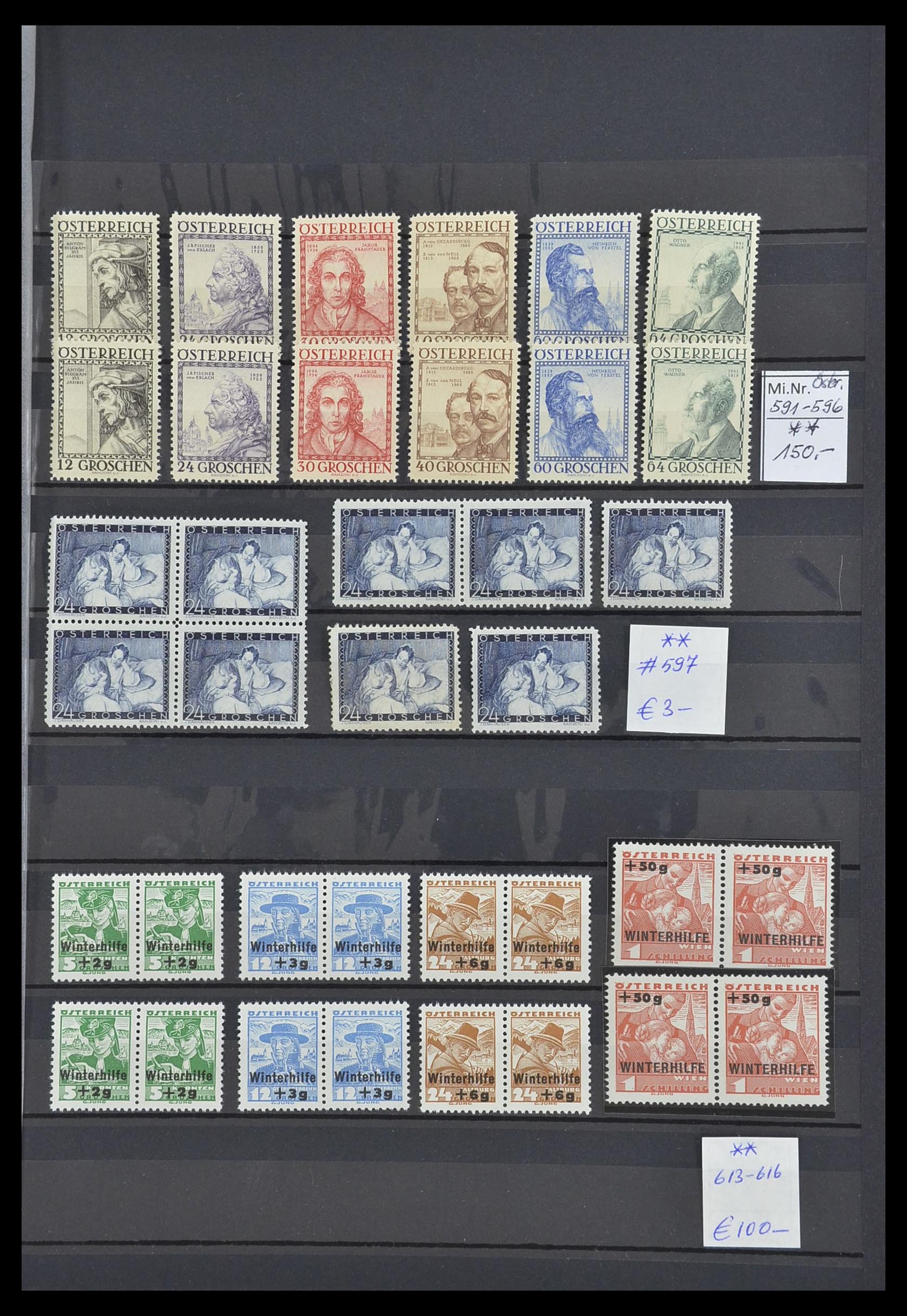 33668 005 - Stamp collection 33668 Austria 1923-1957.
