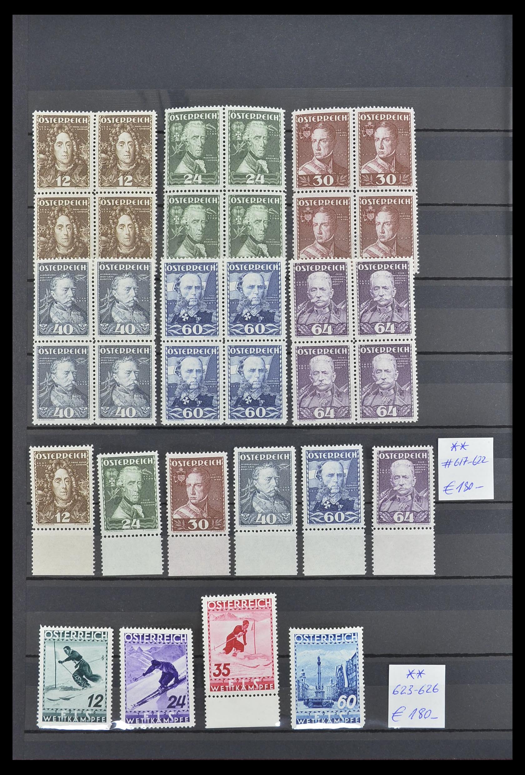 33668 006 - Stamp collection 33668 Austria 1923-1957.