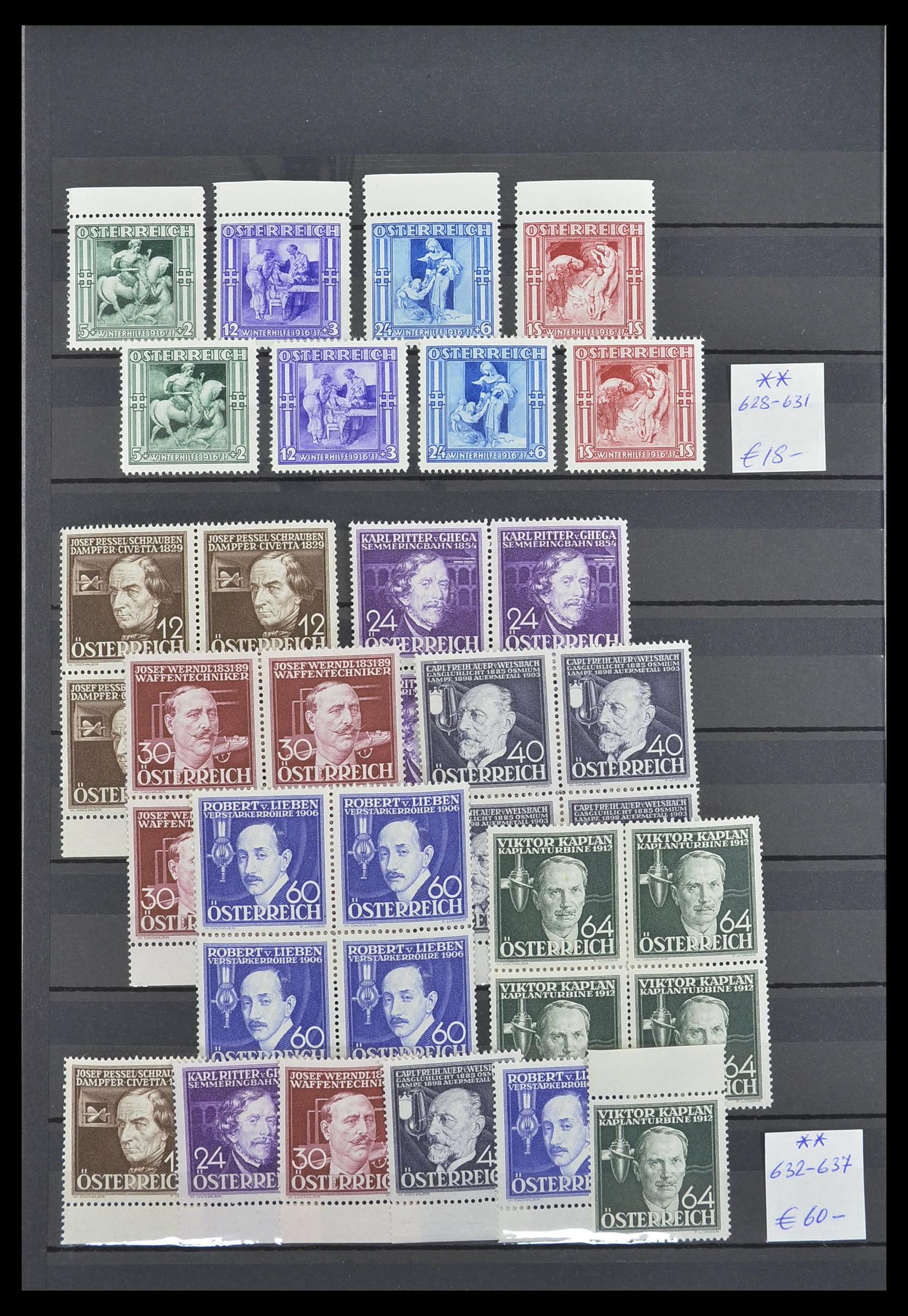 33668 008 - Stamp collection 33668 Austria 1923-1957.