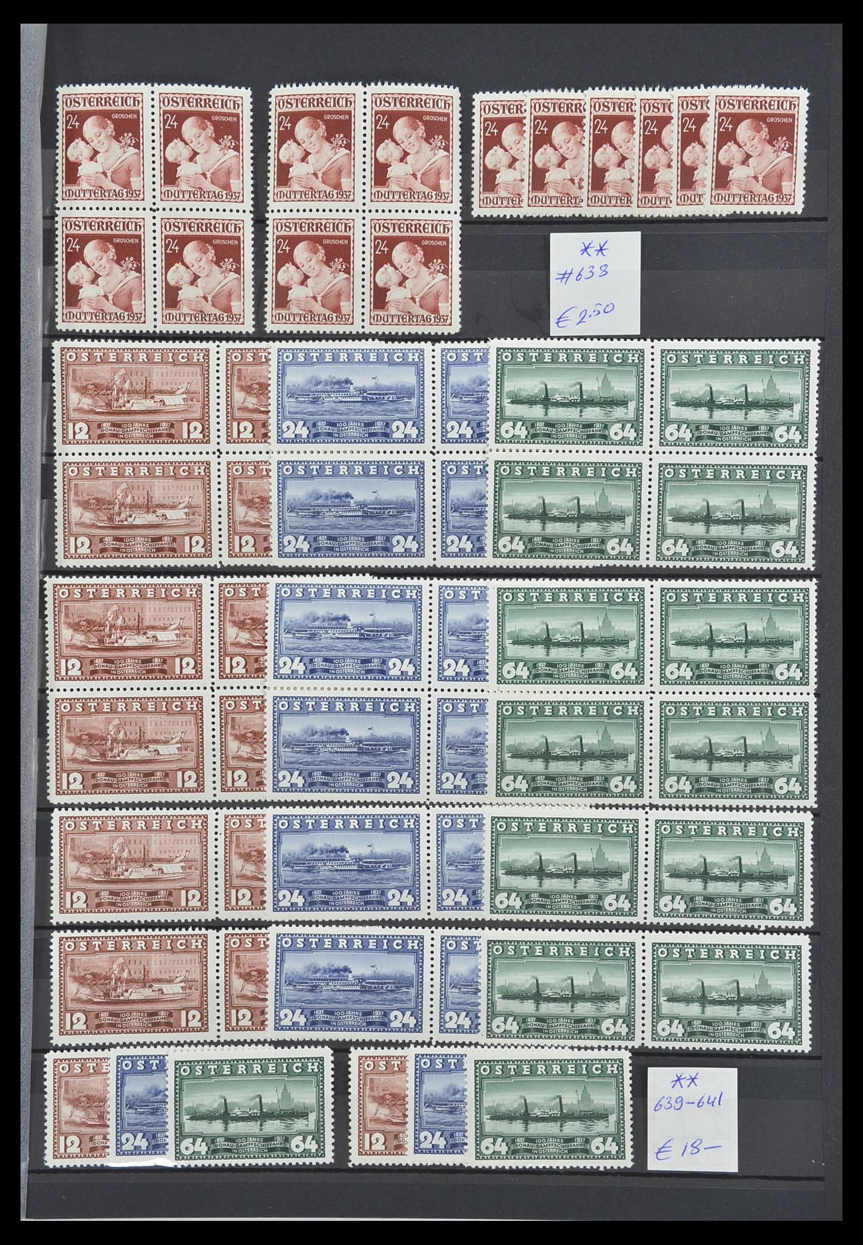 33668 009 - Postzegelverzameling 33668 Oostenrijk 1923-1957.
