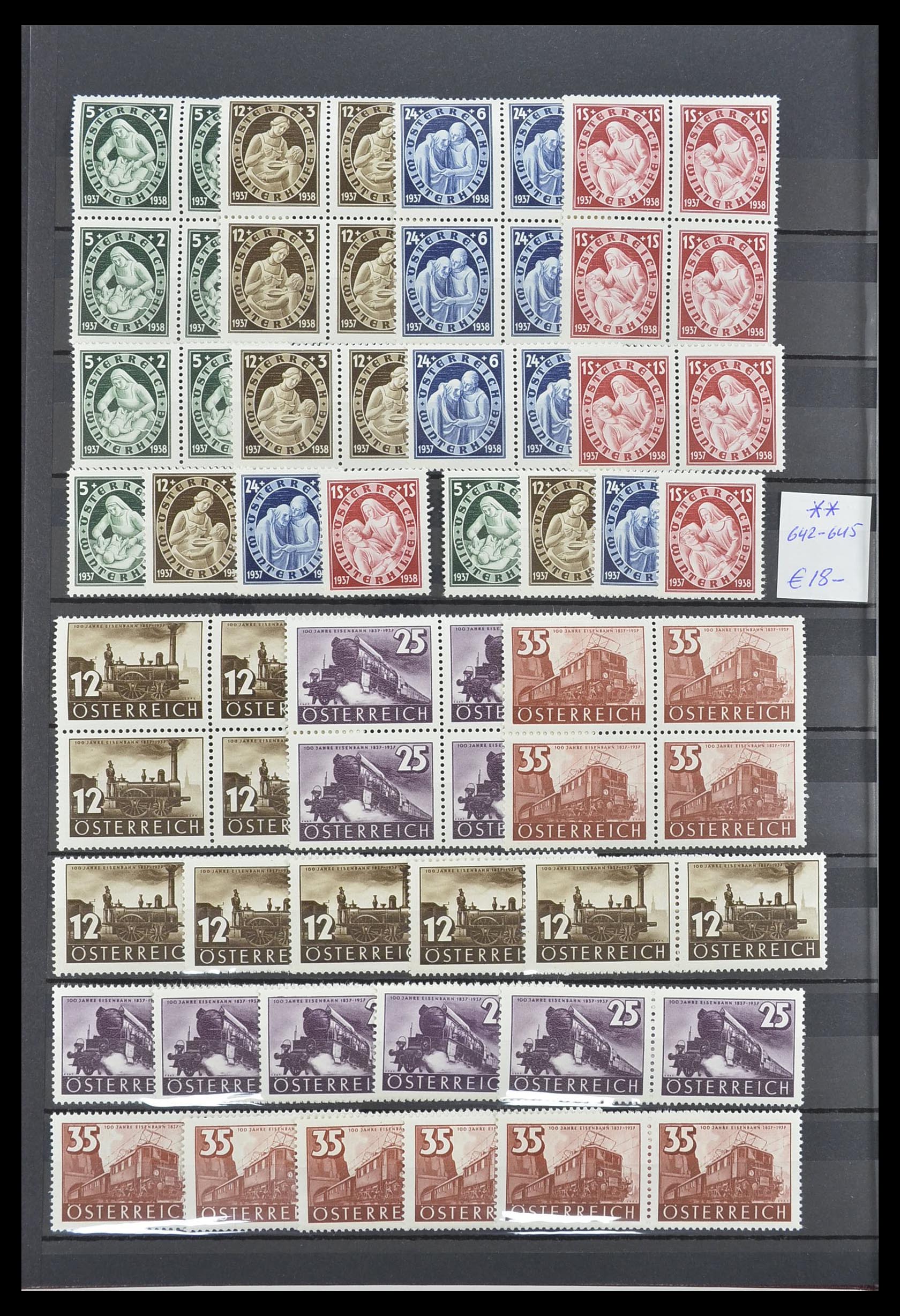 33668 010 - Stamp collection 33668 Austria 1923-1957.