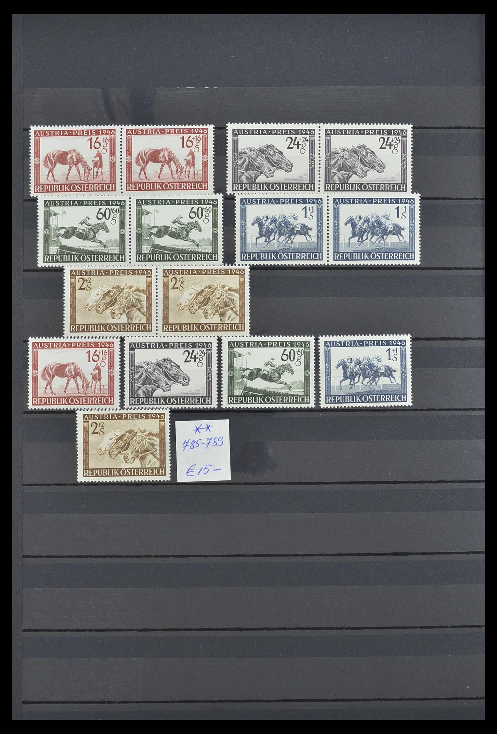 33668 014 - Stamp collection 33668 Austria 1923-1957.