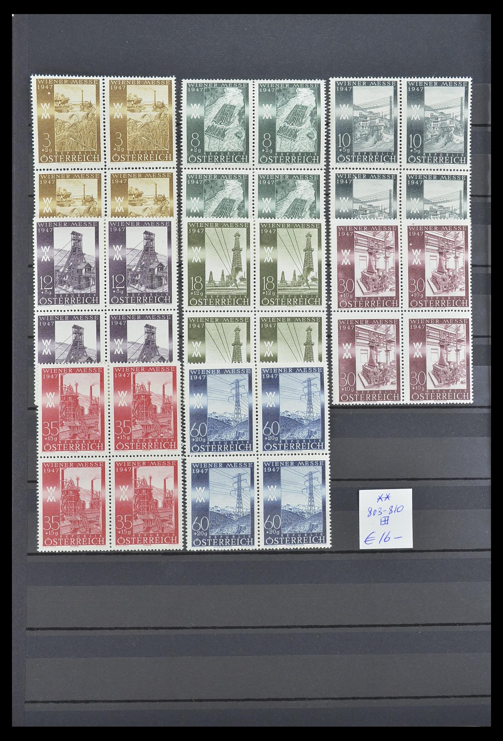 33668 016 - Postzegelverzameling 33668 Oostenrijk 1923-1957.