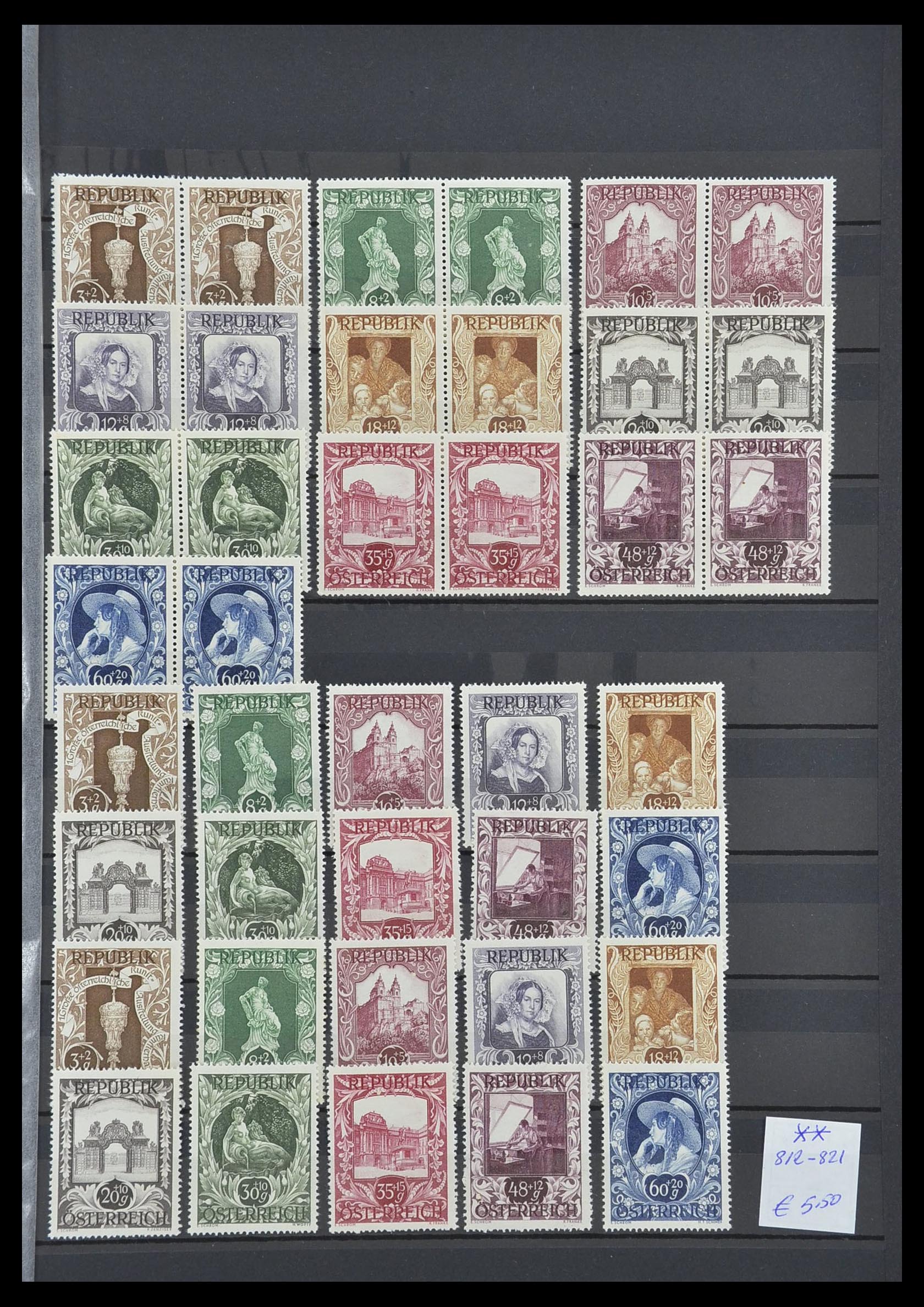 33668 017 - Stamp collection 33668 Austria 1923-1957.