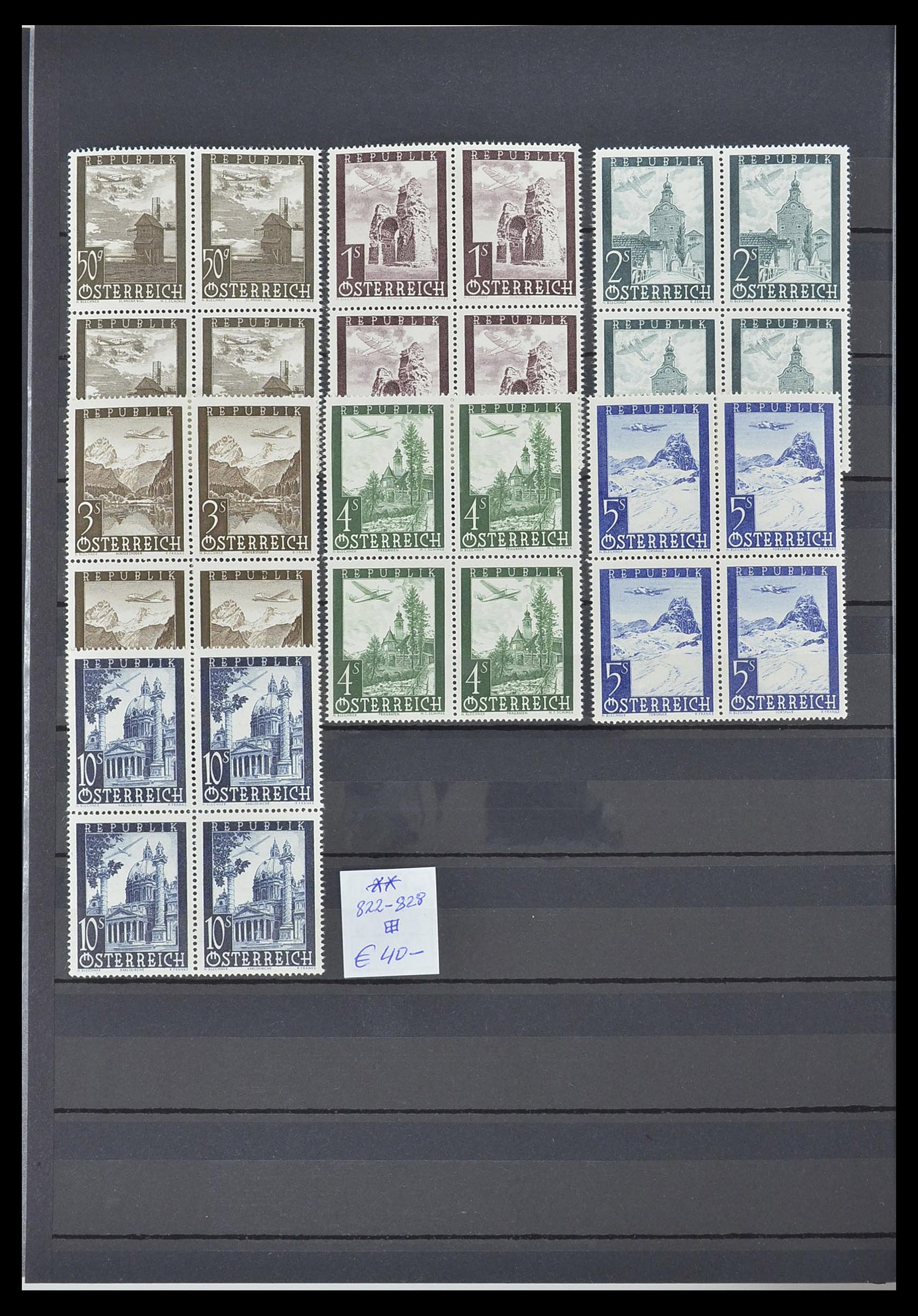 33668 018 - Stamp collection 33668 Austria 1923-1957.