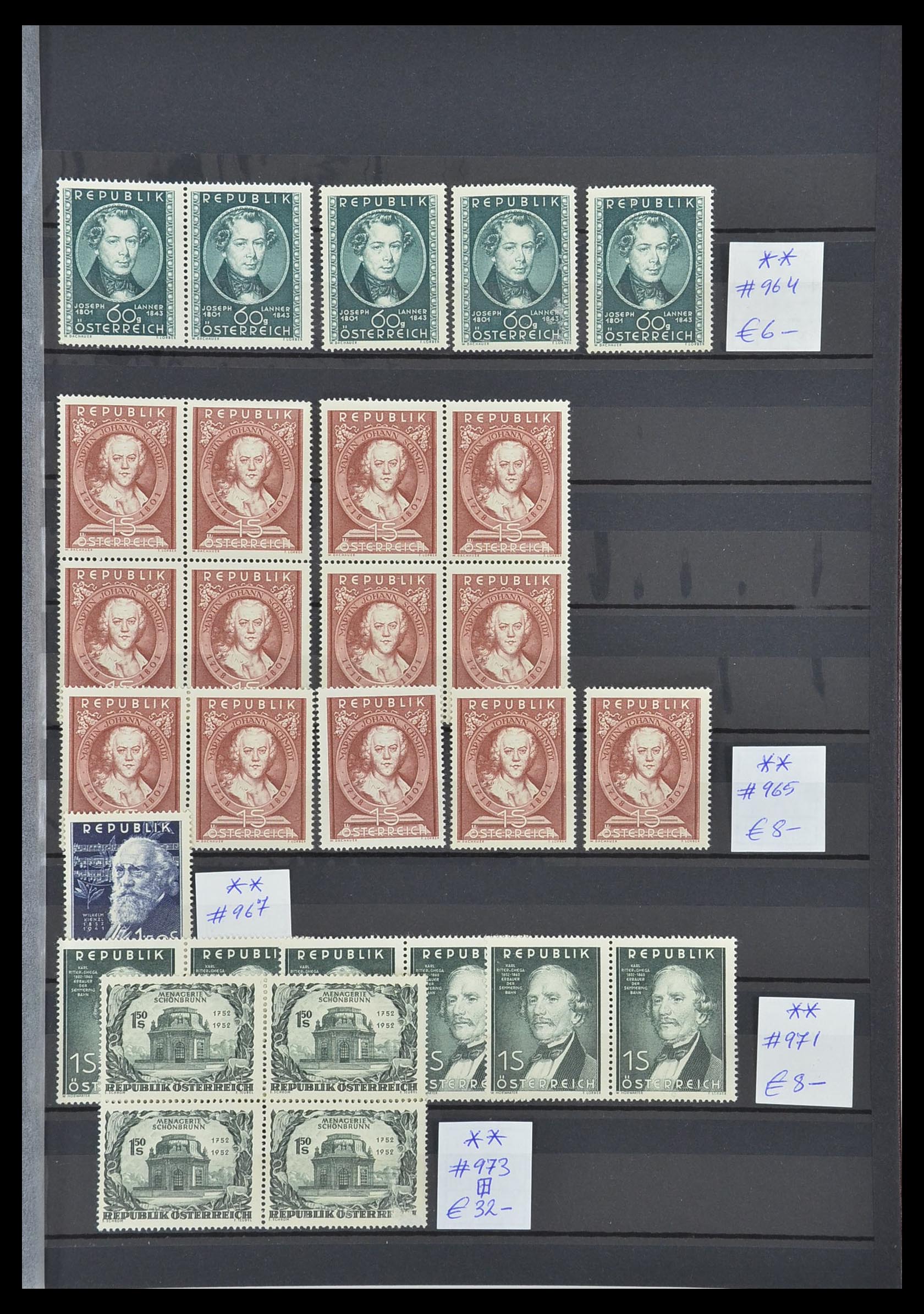 33668 023 - Postzegelverzameling 33668 Oostenrijk 1923-1957.