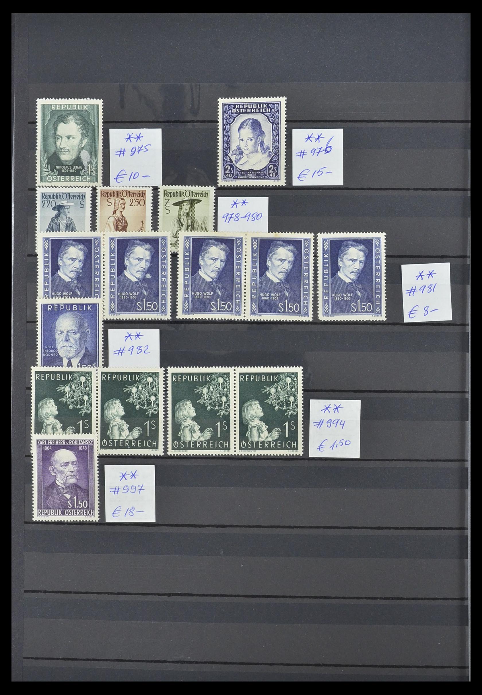 33668 024 - Postzegelverzameling 33668 Oostenrijk 1923-1957.