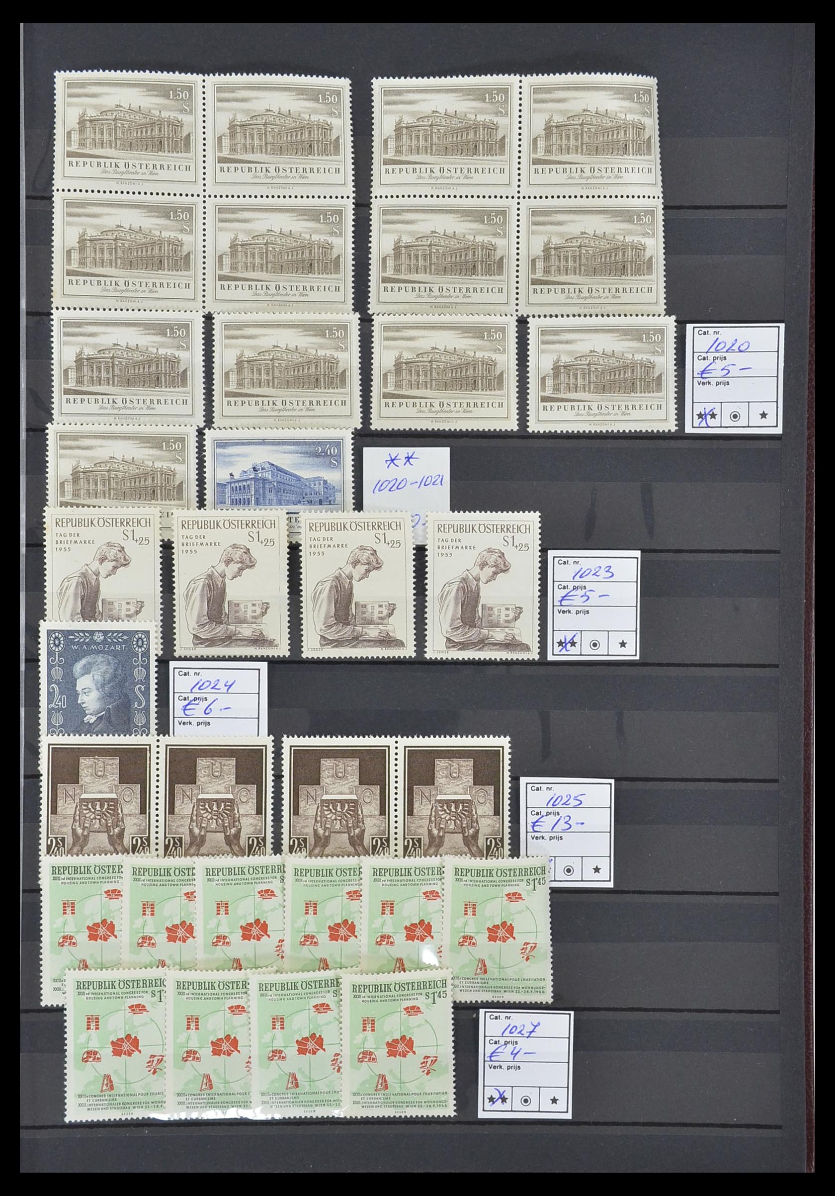 33668 027 - Postzegelverzameling 33668 Oostenrijk 1923-1957.