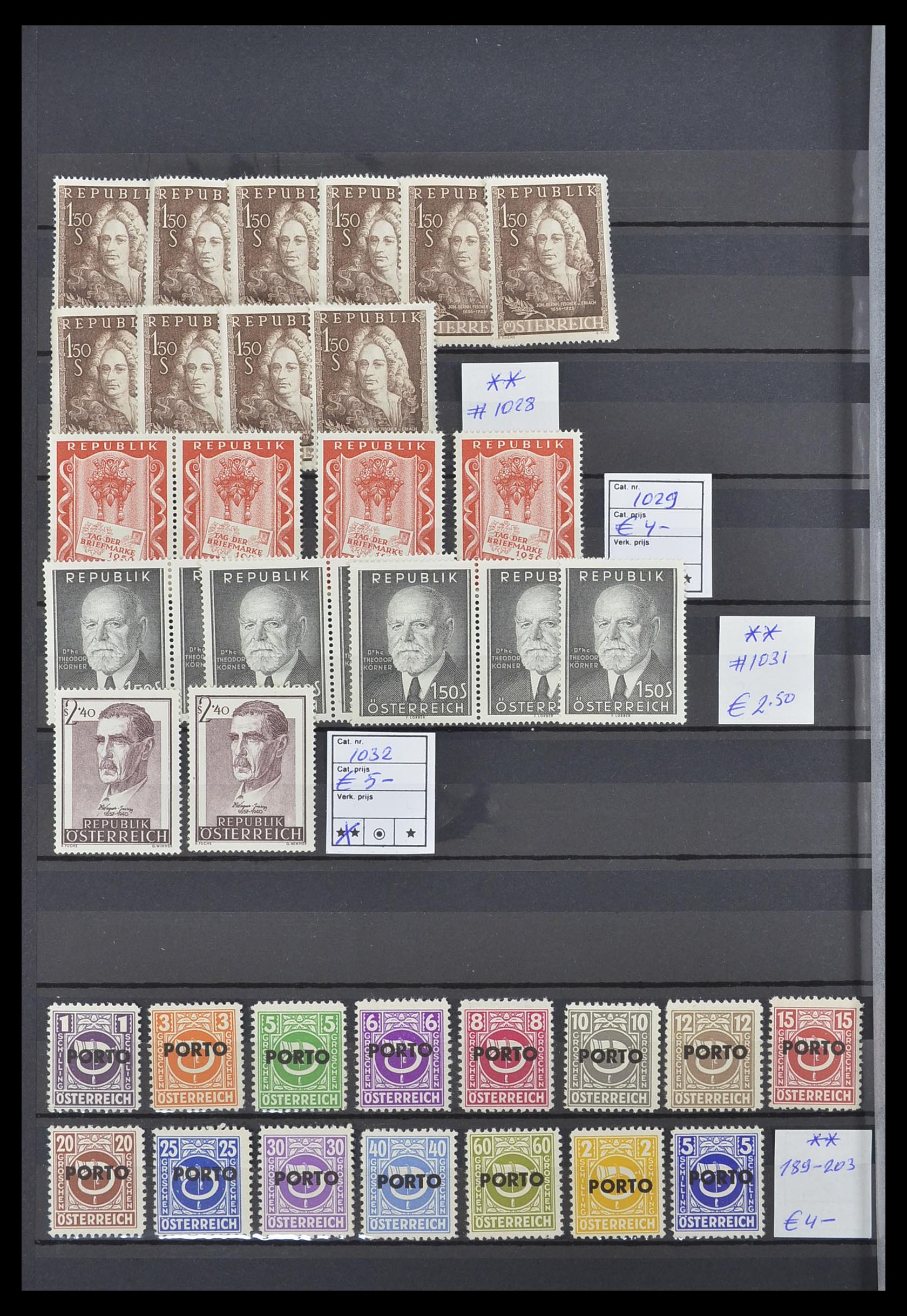 33668 028 - Postzegelverzameling 33668 Oostenrijk 1923-1957.