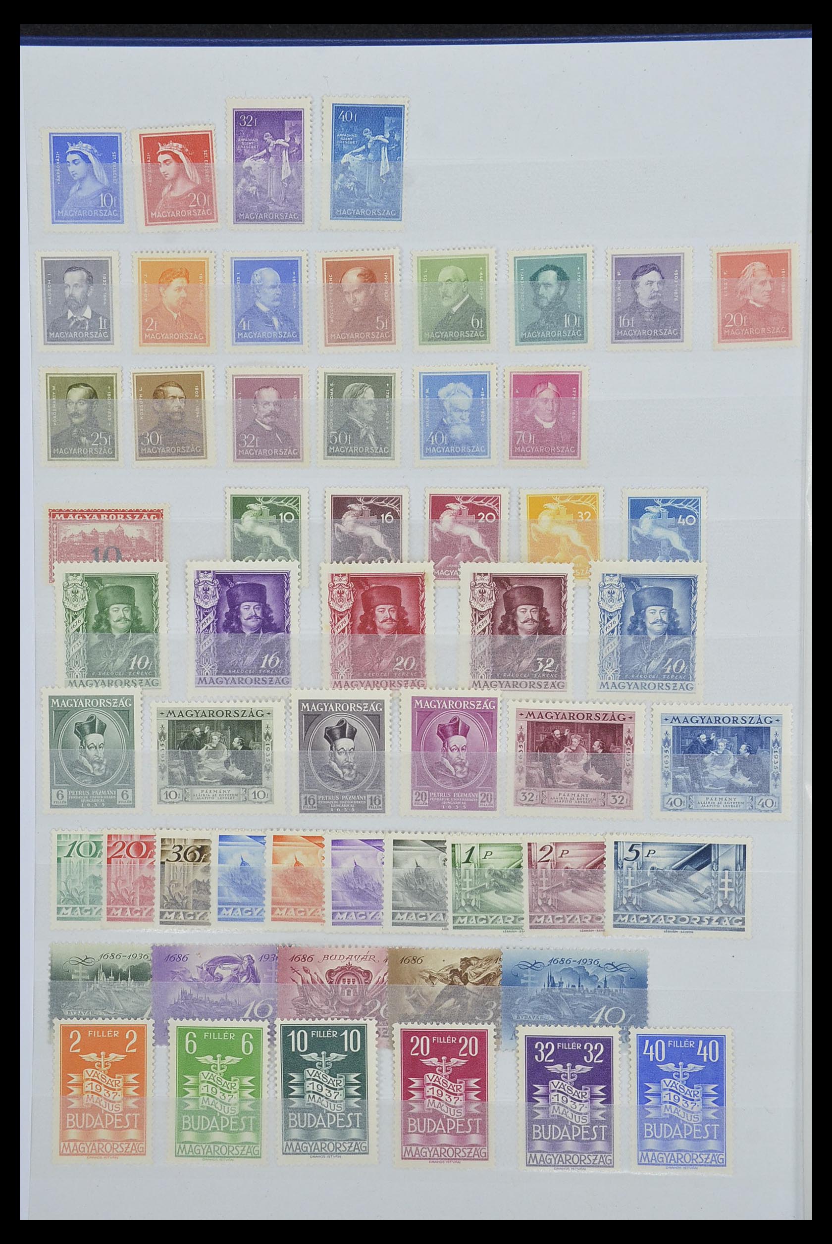 33669 004 - Postzegelverzameling 33669 Hongarije 1913-1985.