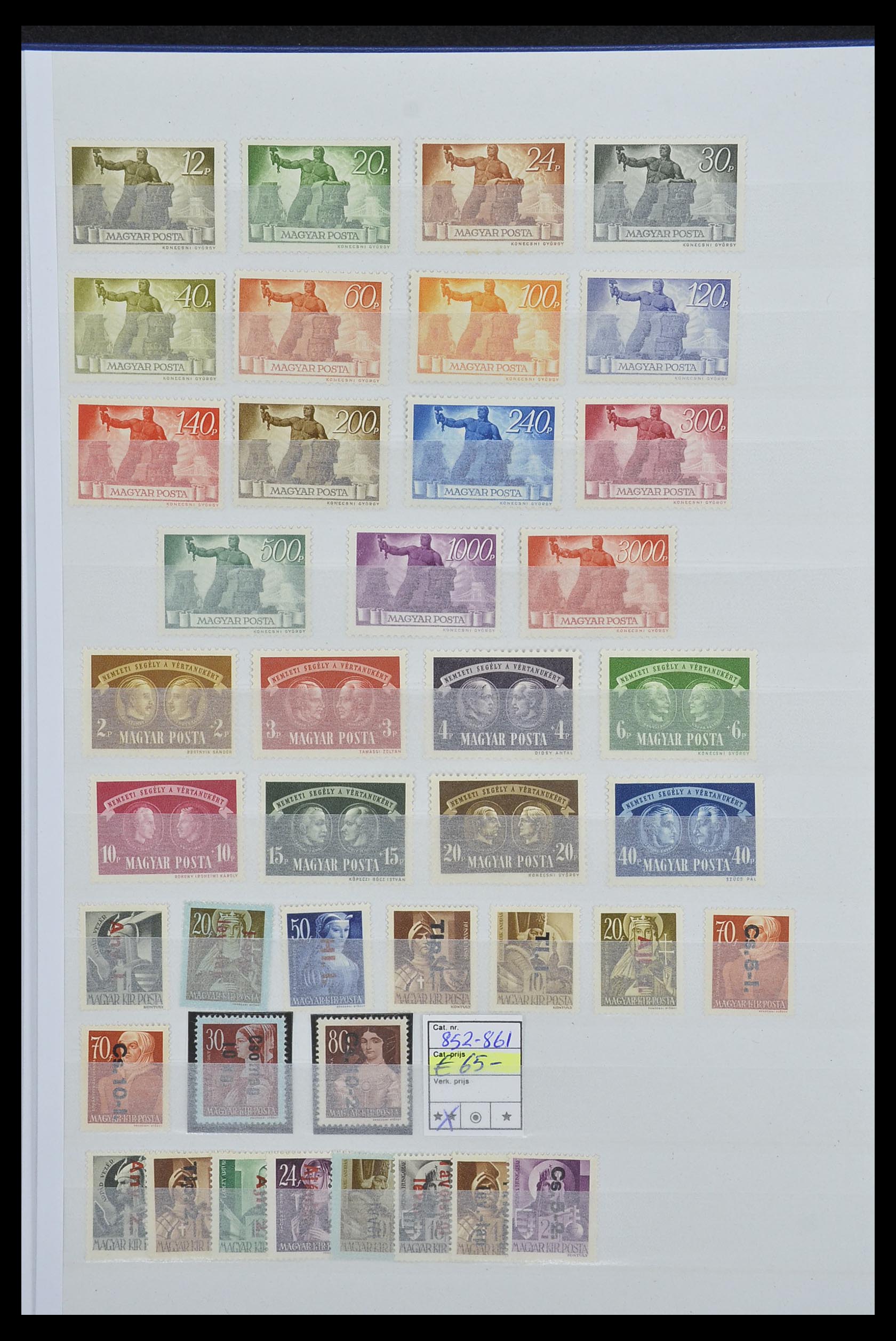 33669 010 - Postzegelverzameling 33669 Hongarije 1913-1985.
