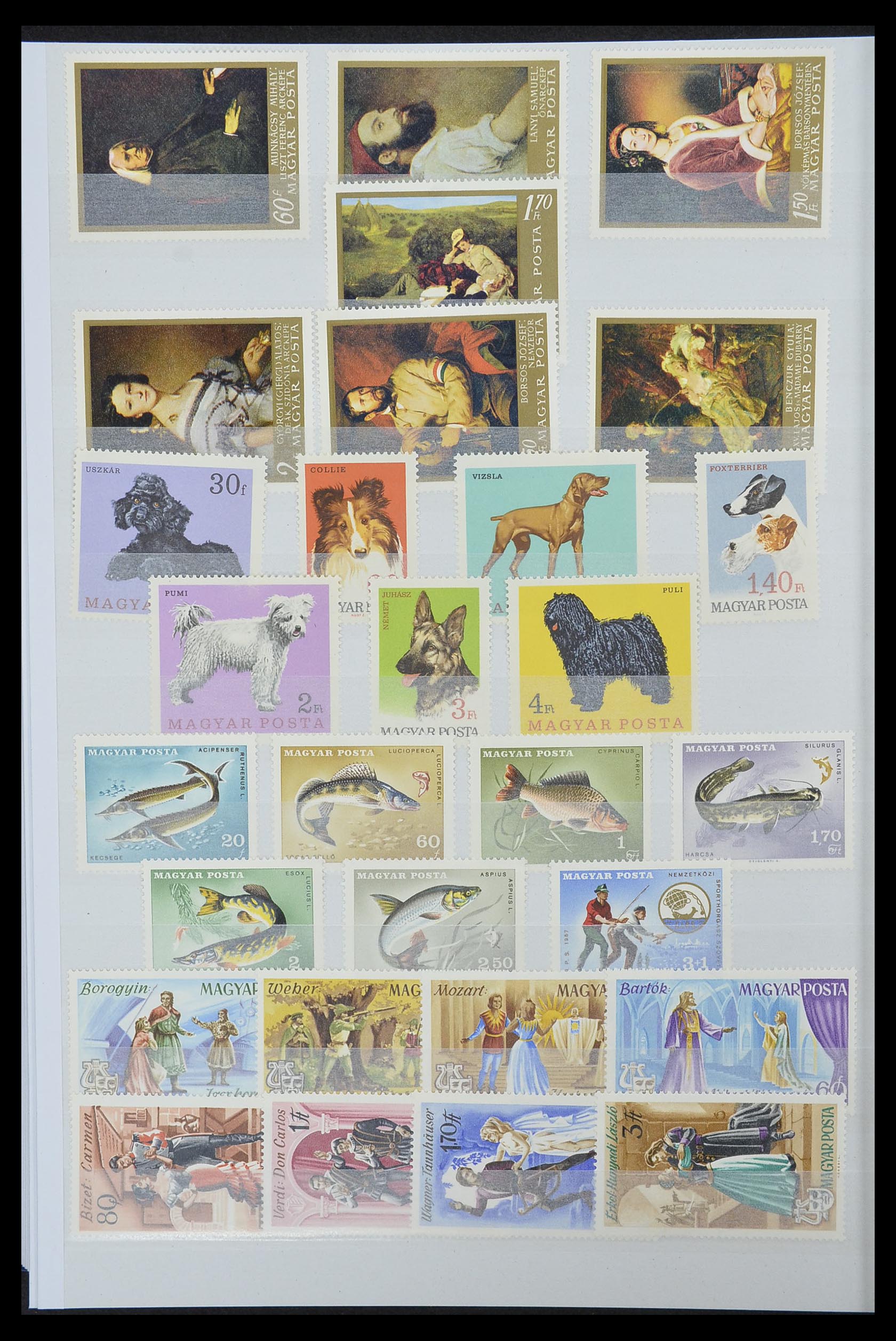33669 050 - Postzegelverzameling 33669 Hongarije 1913-1985.