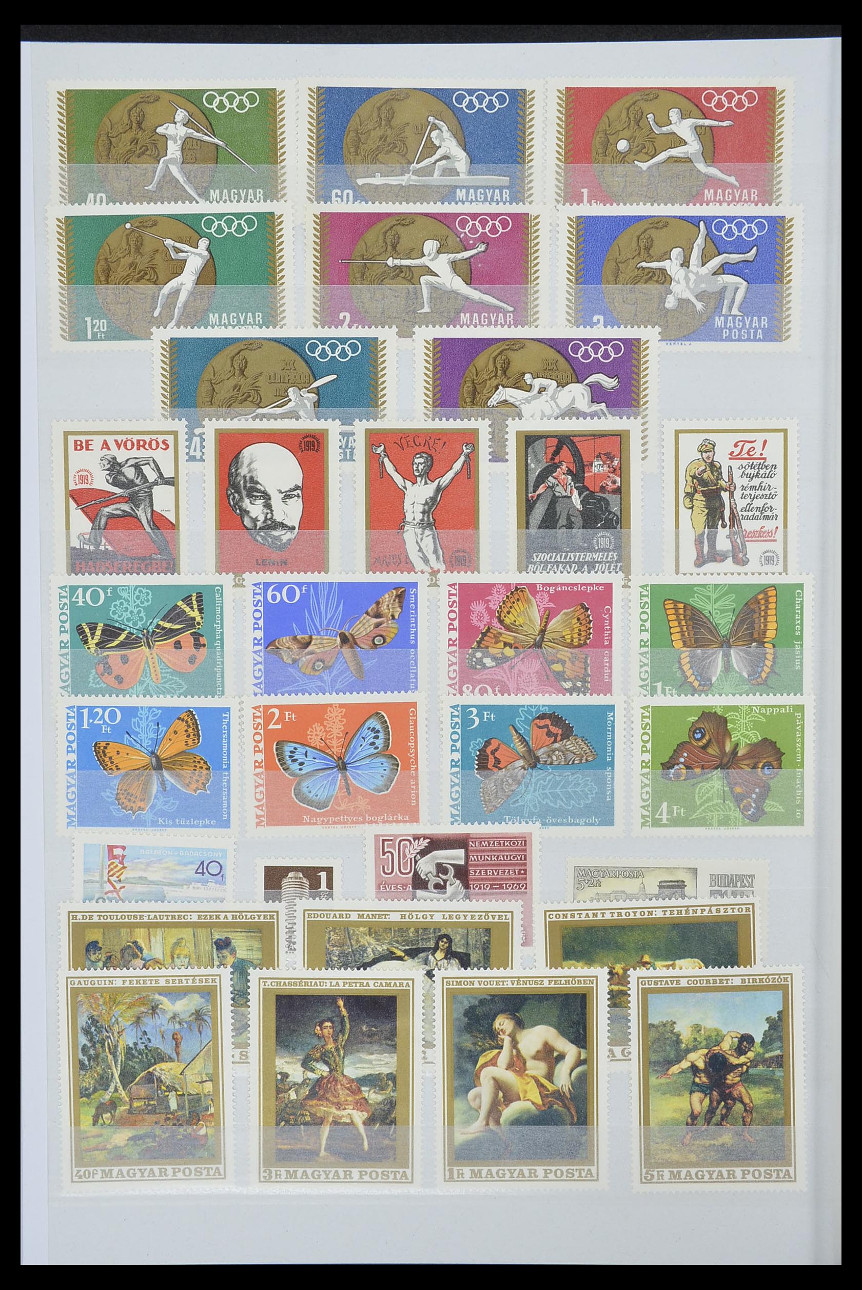 33669 054 - Postzegelverzameling 33669 Hongarije 1913-1985.