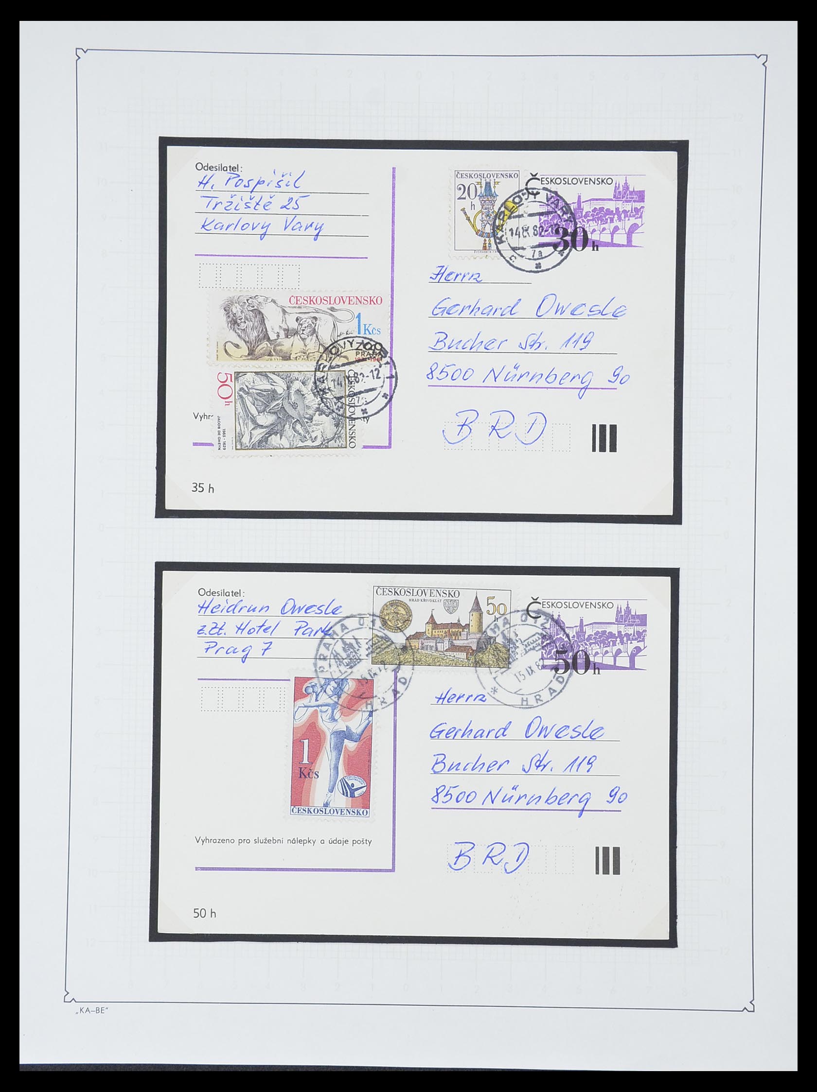 33671 200 - Postzegelverzameling 33671 Tsjechoslowakije 1918-2000.