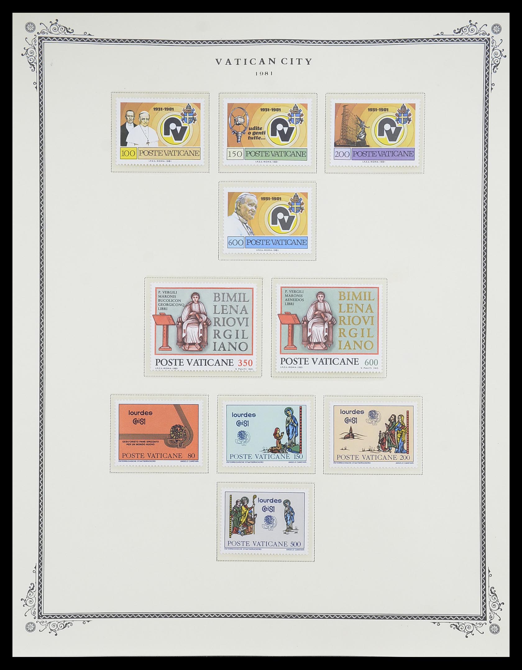 33676 056 - Postzegelverzameling 33676 Vaticaan 1929-1986.