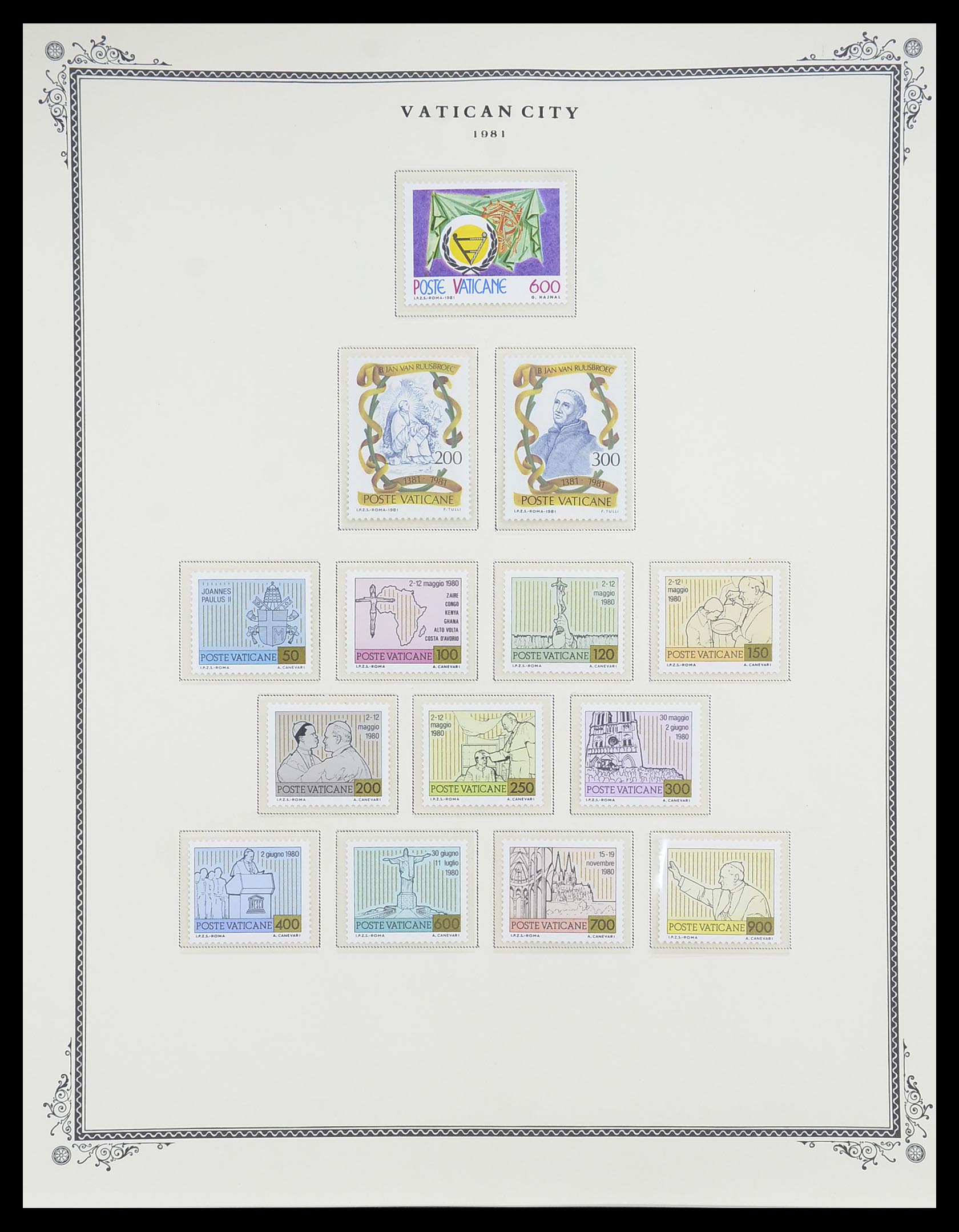 33676 057 - Postzegelverzameling 33676 Vaticaan 1929-1986.