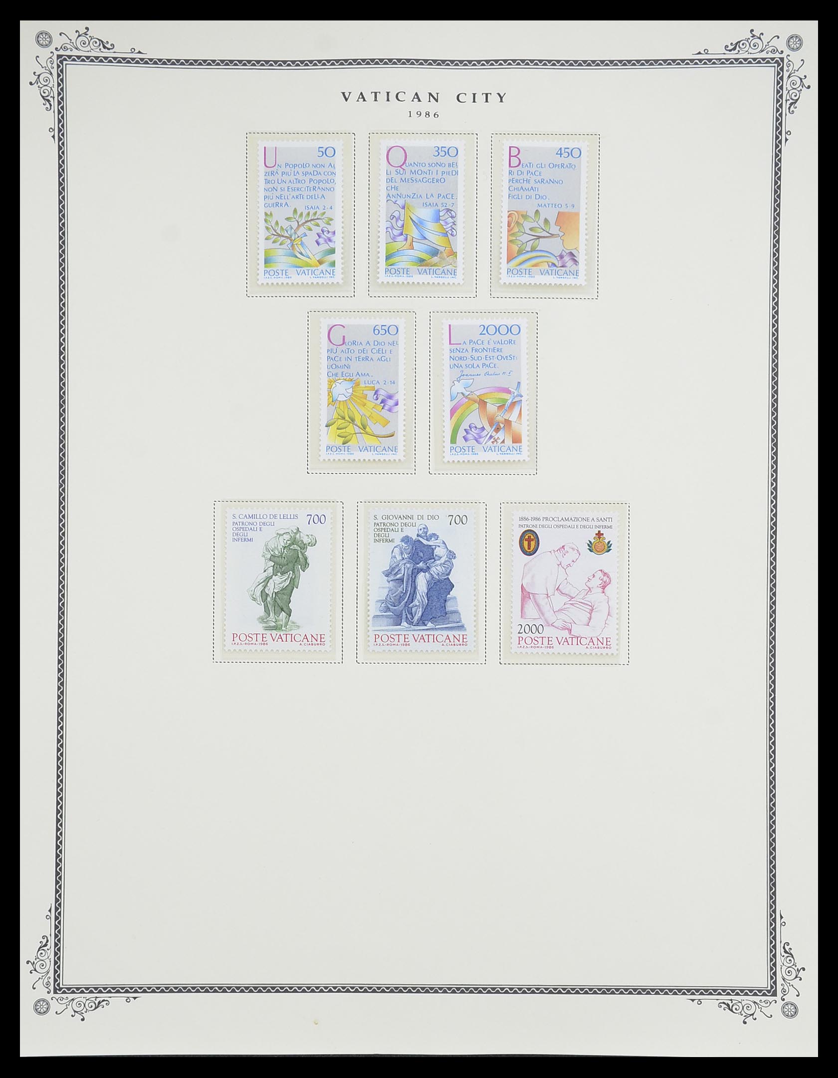 33676 069 - Postzegelverzameling 33676 Vaticaan 1929-1986.