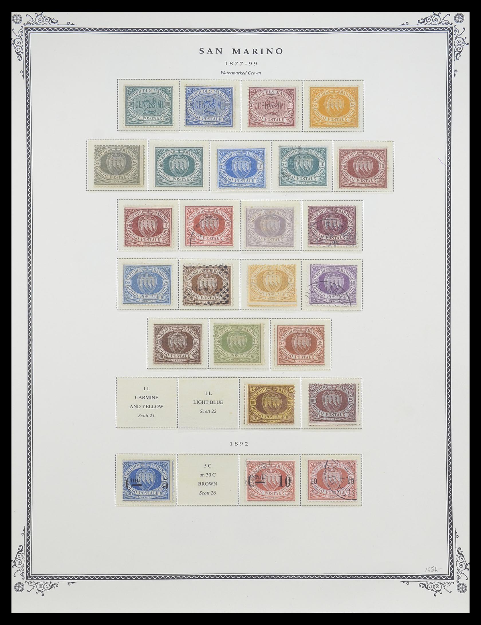 33677 001 - Postzegelverzameling 33677 San Marino 1877-1976.