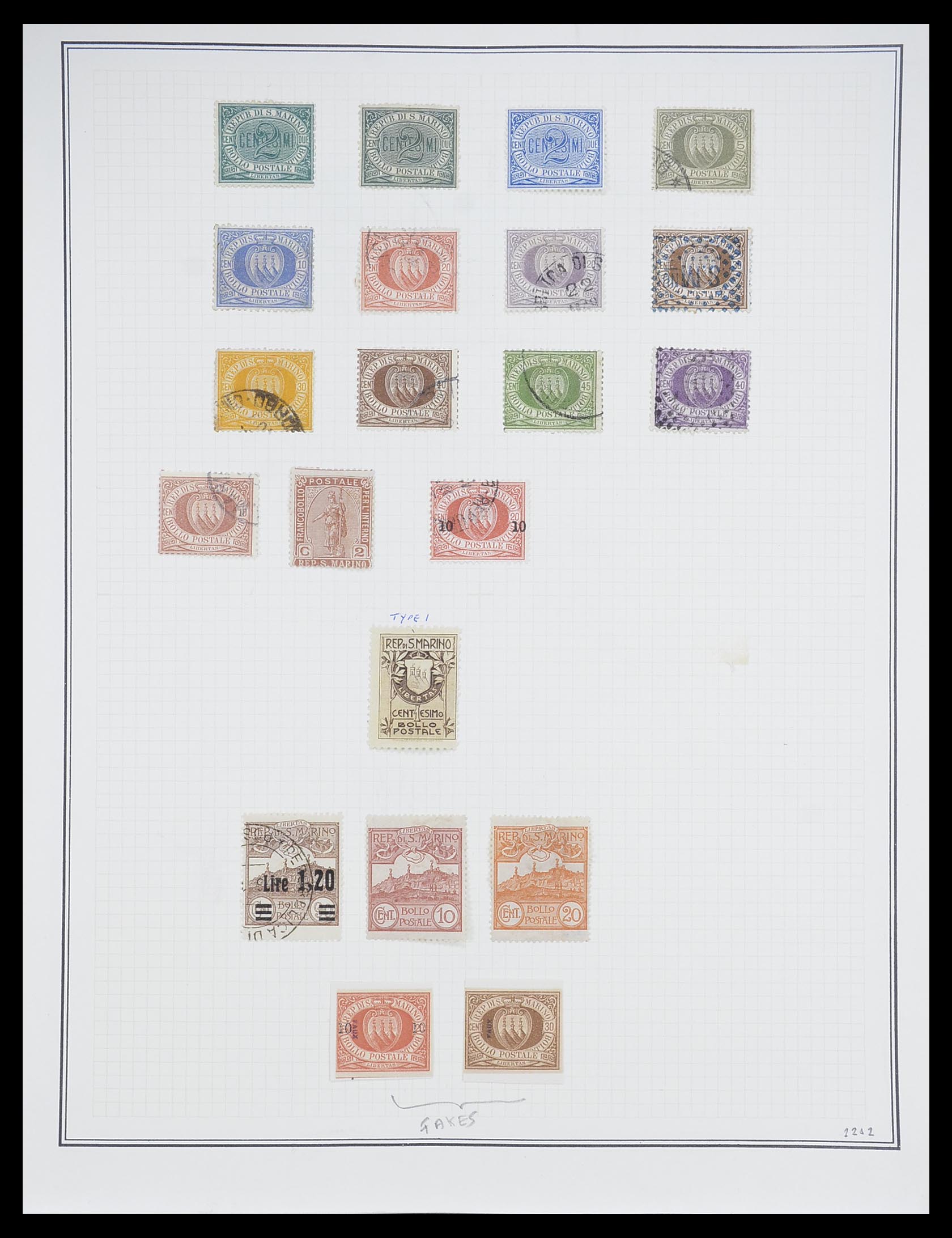 33677 002 - Postzegelverzameling 33677 San Marino 1877-1976.