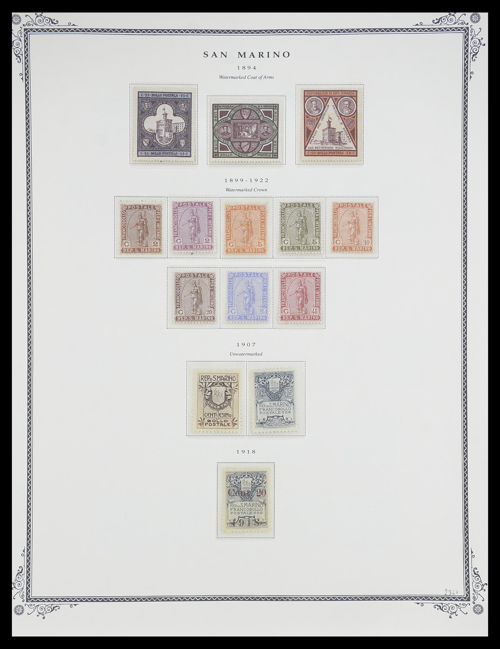 33677 003 - Stamp collection 33677 San Marino 1877-1976.