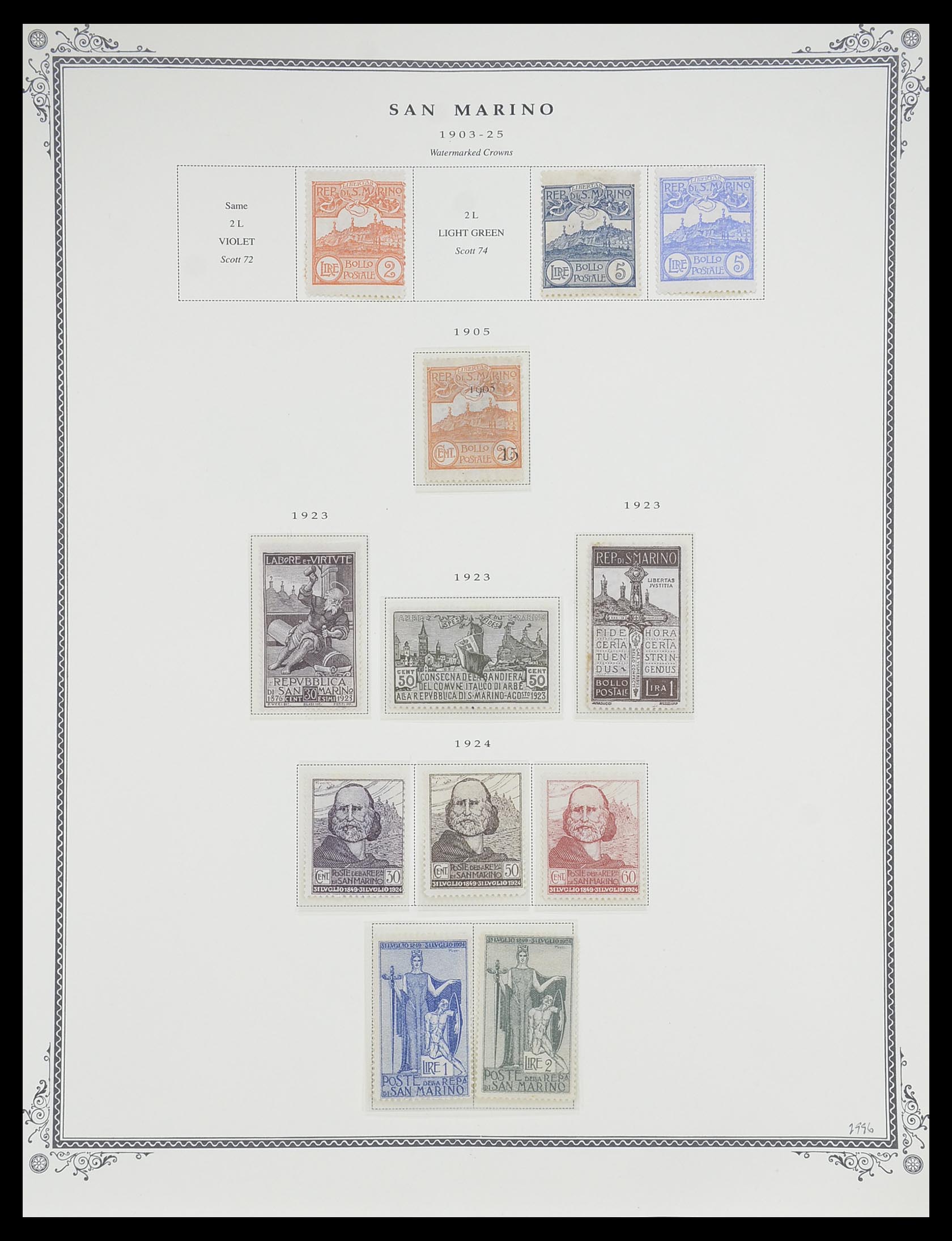 33677 005 - Postzegelverzameling 33677 San Marino 1877-1976.