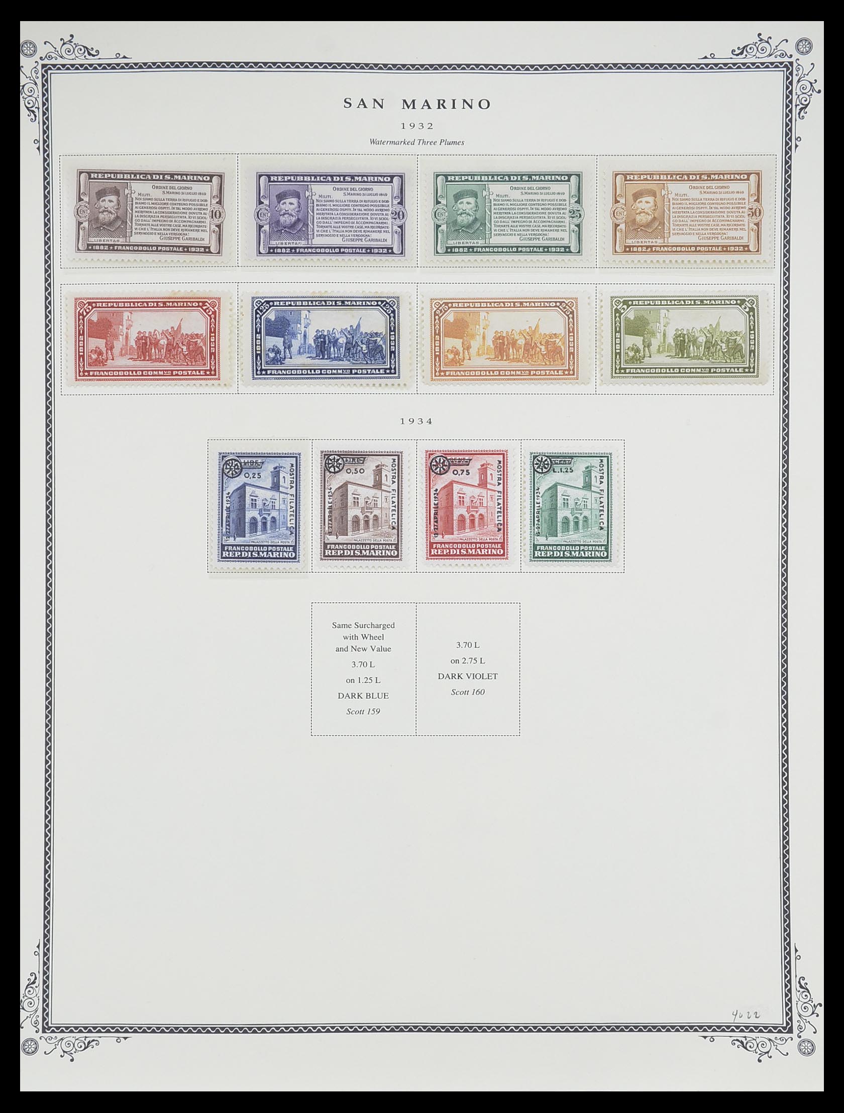 33677 009 - Postzegelverzameling 33677 San Marino 1877-1976.
