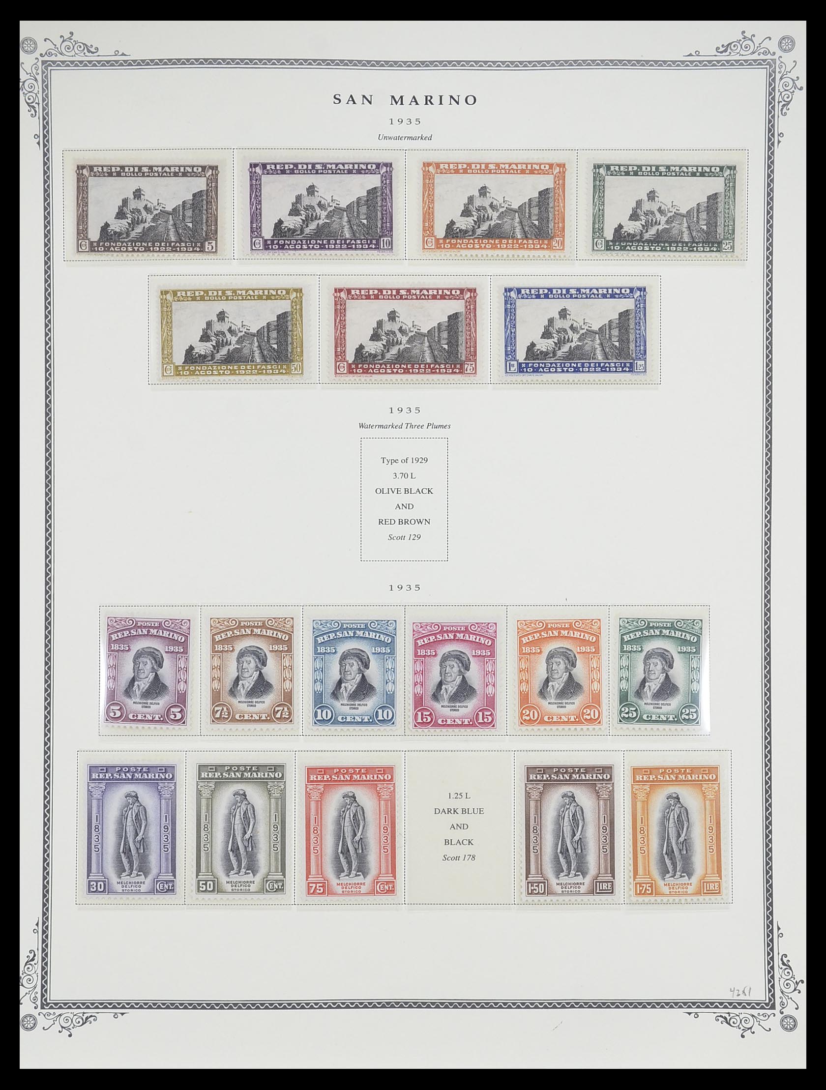 33677 010 - Postzegelverzameling 33677 San Marino 1877-1976.