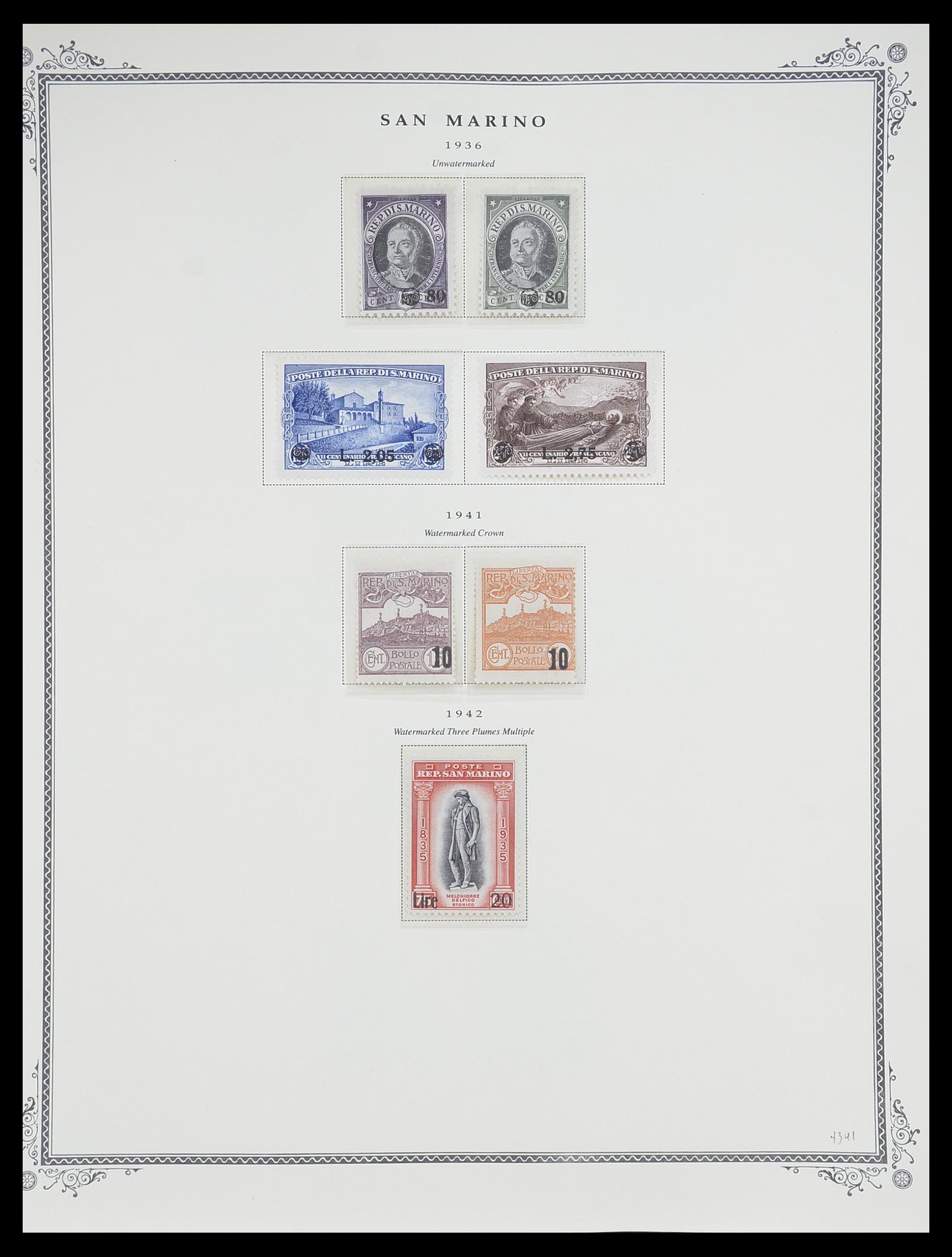 33677 013 - Postzegelverzameling 33677 San Marino 1877-1976.