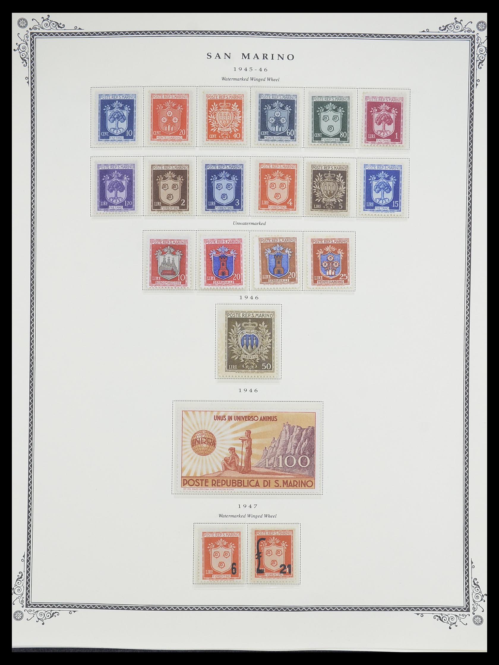 33677 018 - Postzegelverzameling 33677 San Marino 1877-1976.