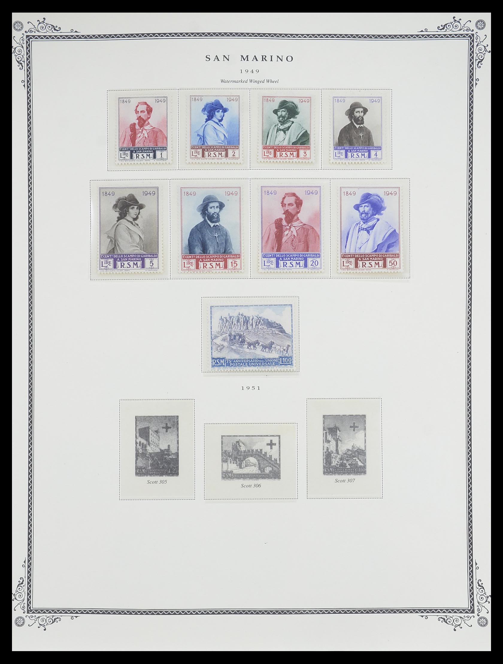 33677 022 - Postzegelverzameling 33677 San Marino 1877-1976.